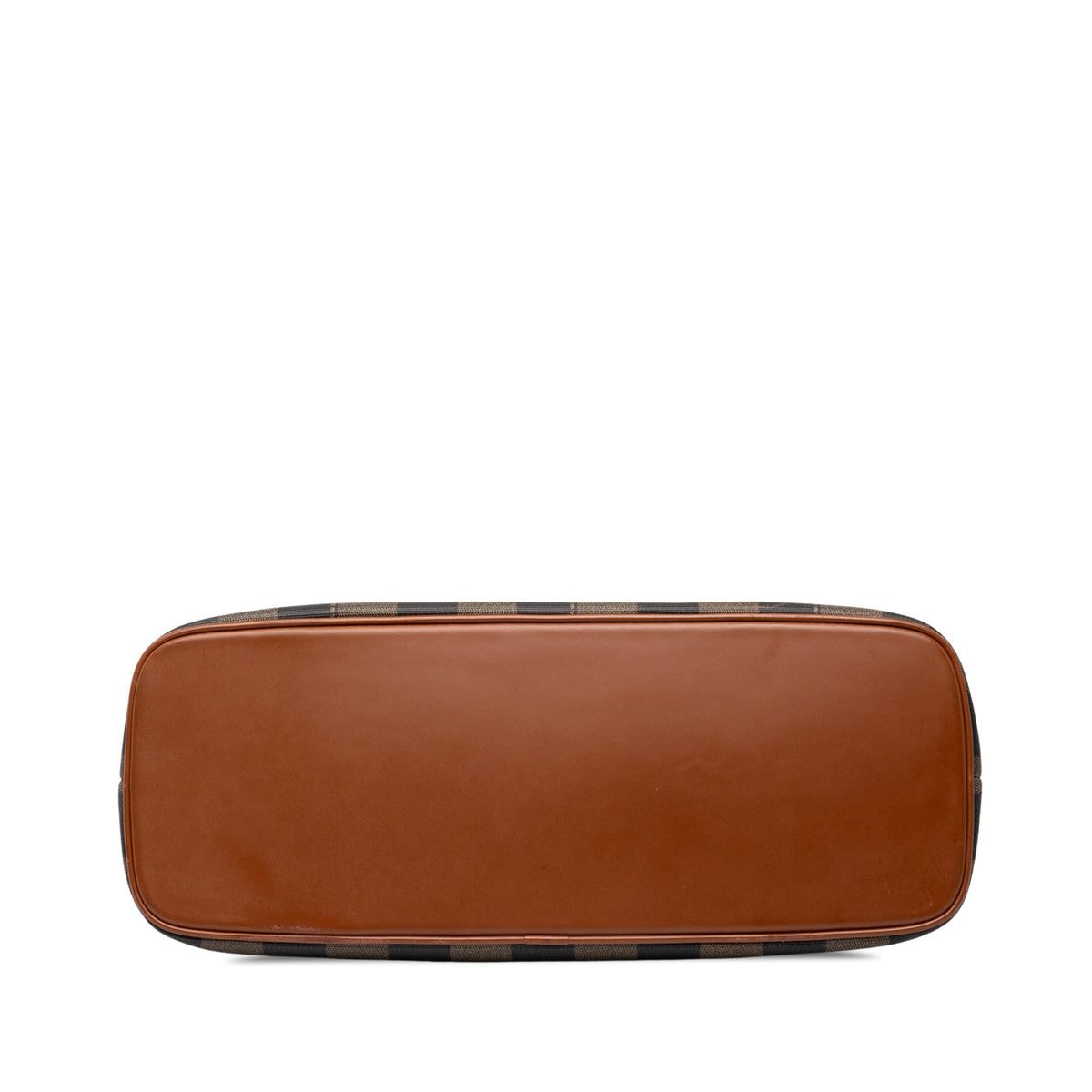 Fendi Pequin Coated Canvas Dome Satchel — Brown