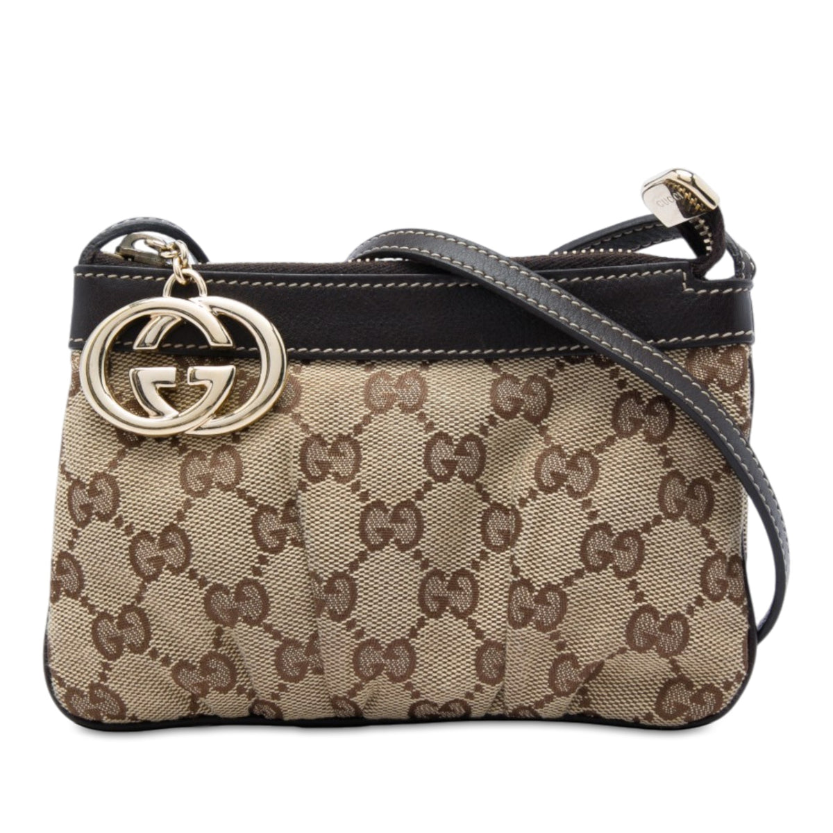 Gucci GG Canvas Crossbody — Beige