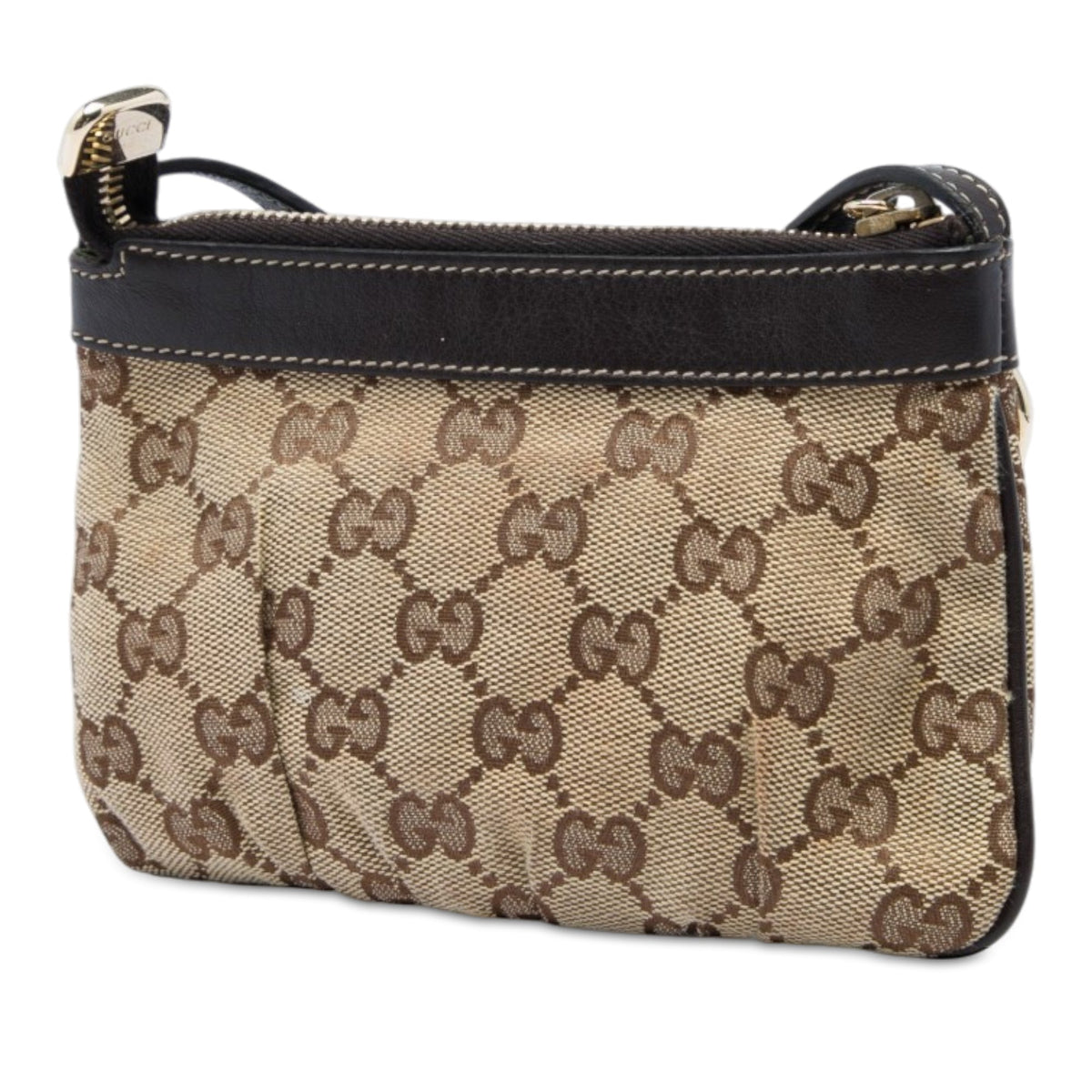 Gucci GG Canvas Crossbody — Beige