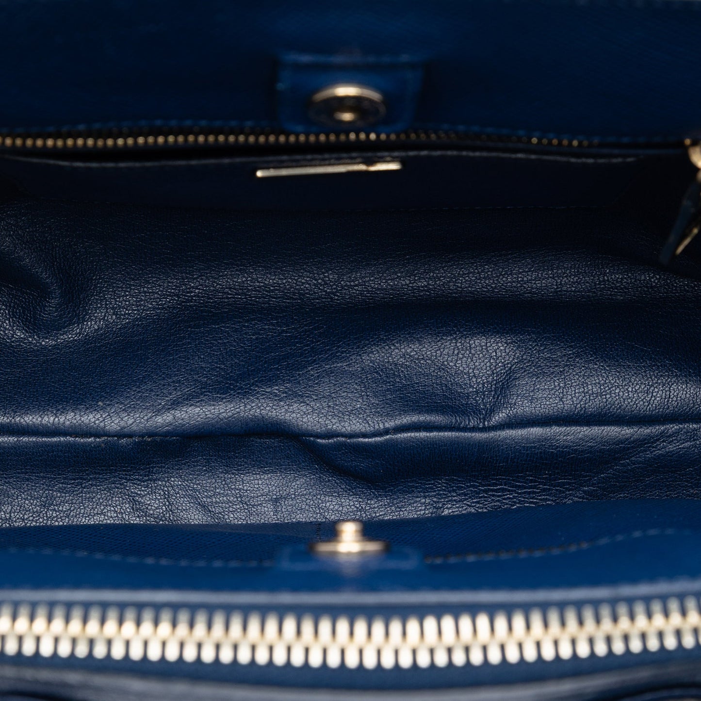 Prada Saffiano Cuir Double Zip Top Handle Bag