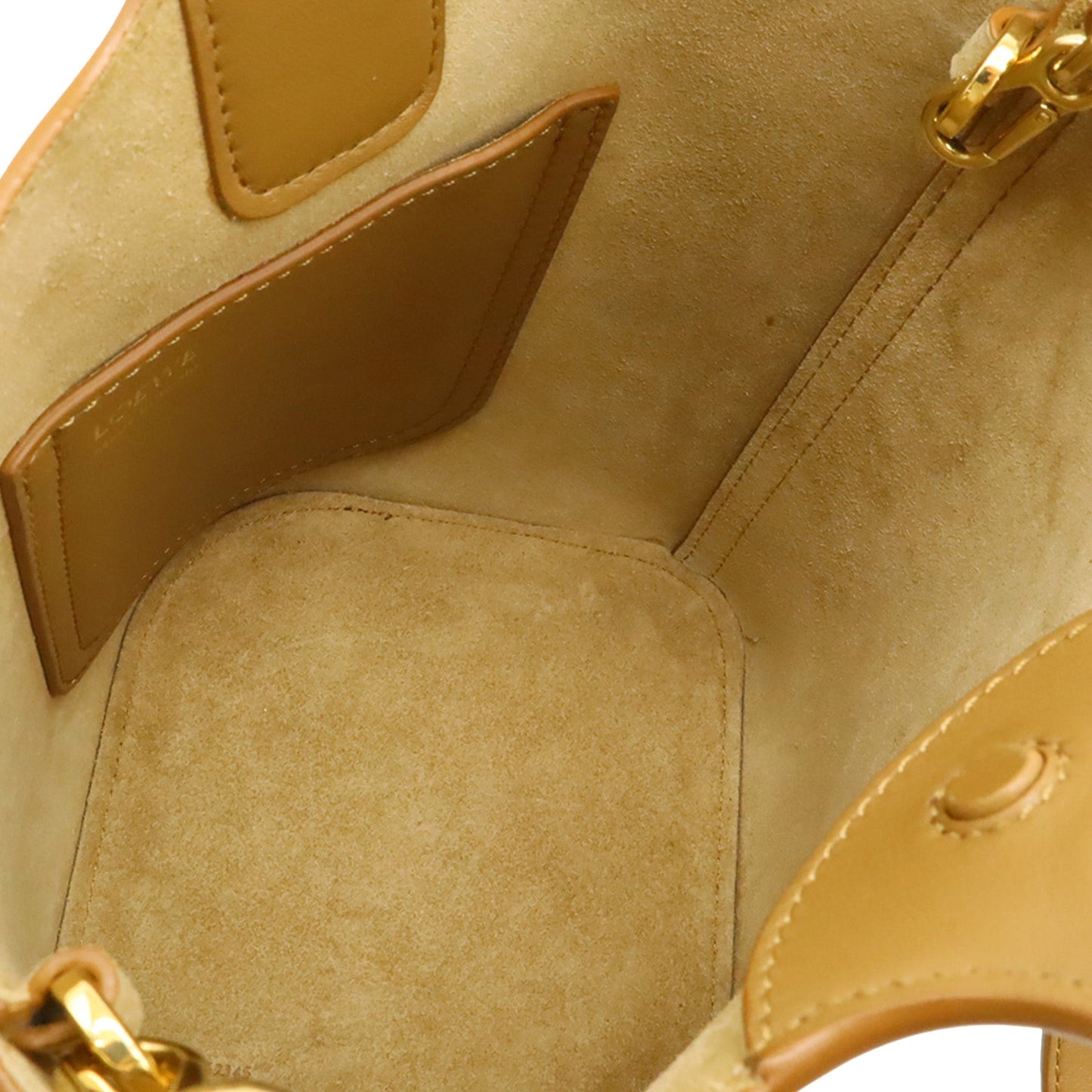 LOEWE Mini Leather Pebble Bucket Bag