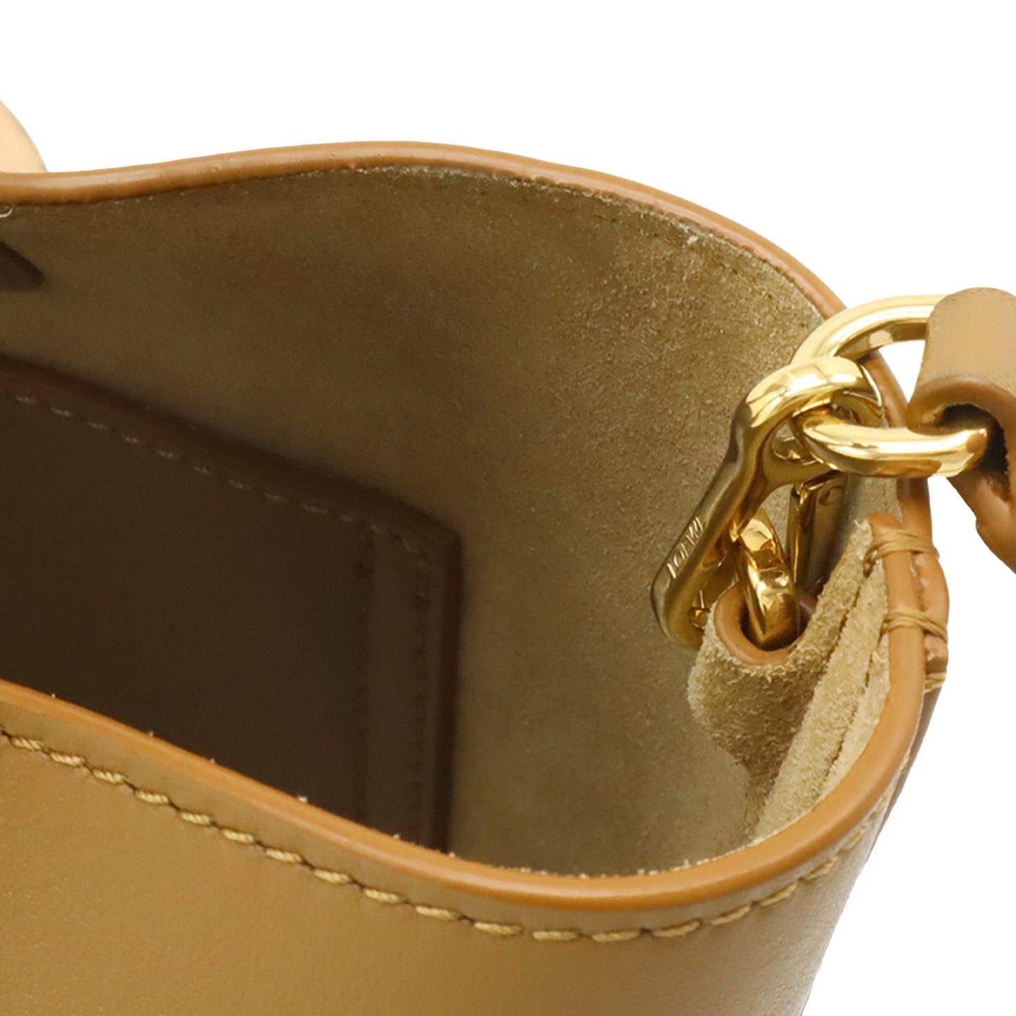 LOEWE Mini Leather Pebble Bucket Bag
