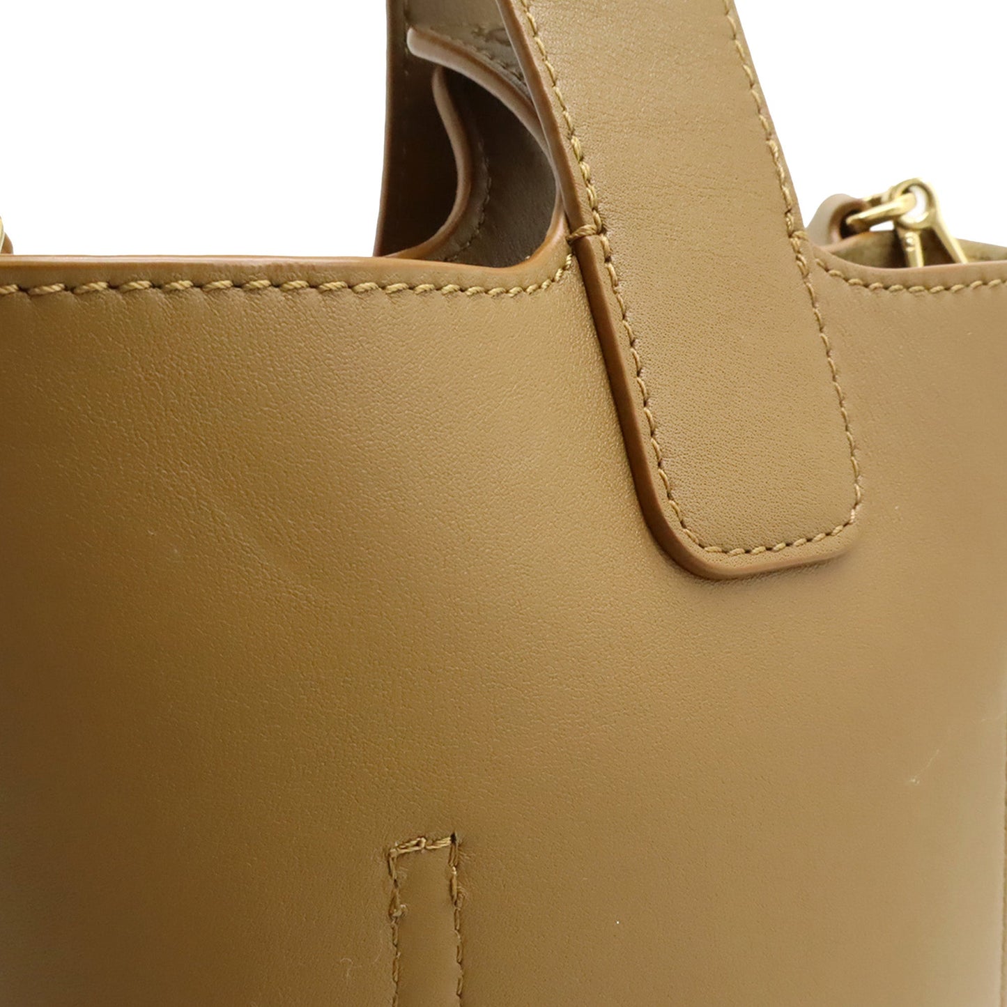 LOEWE Mini Leather Pebble Bucket Bag