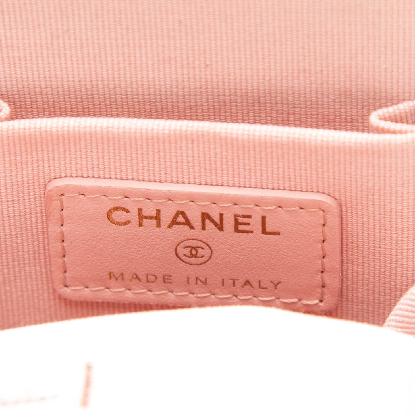 Chanel CC Quilted Acrylic and Lambskin Evening Clutch With Chain