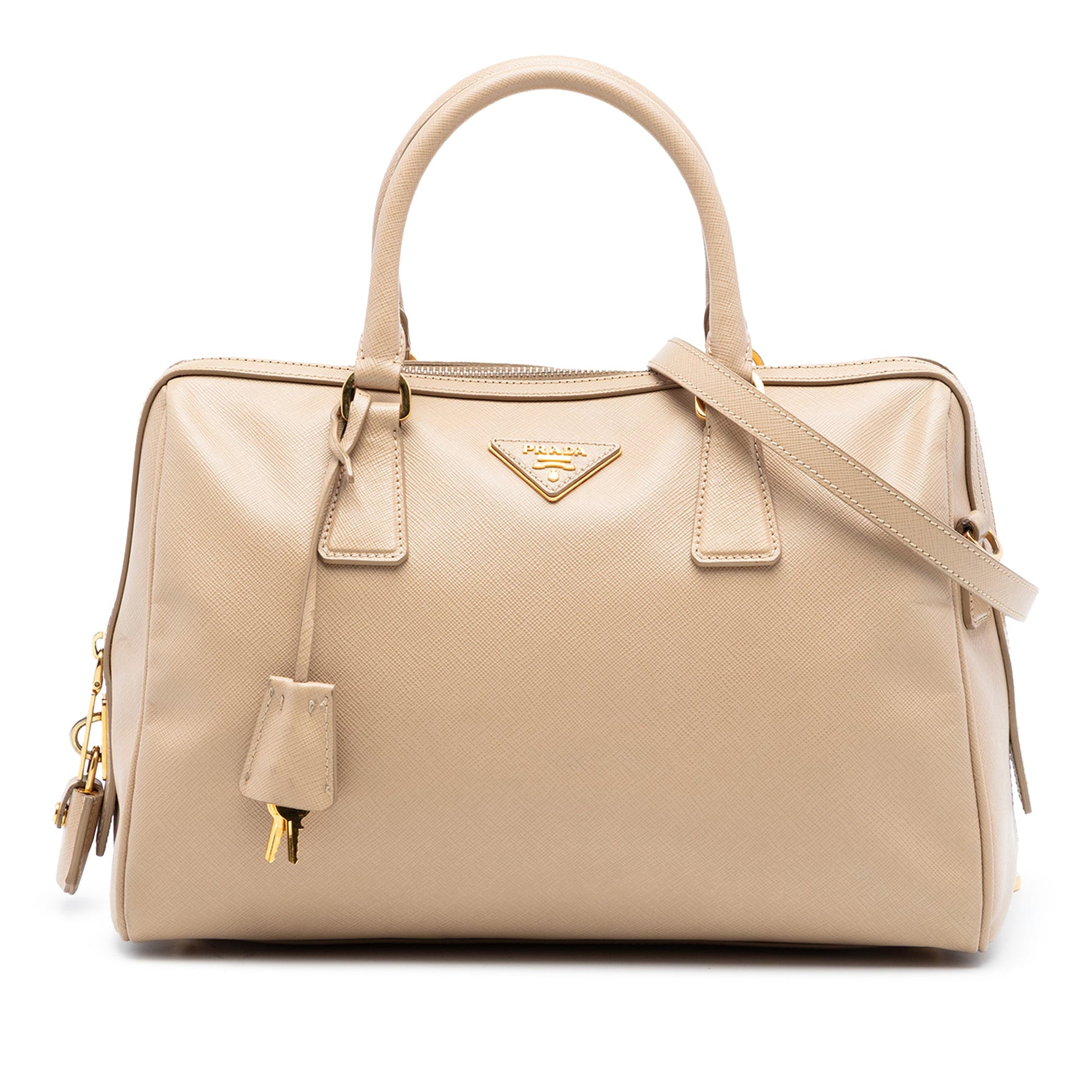 Prada Saffiano Lux Boston Bag
