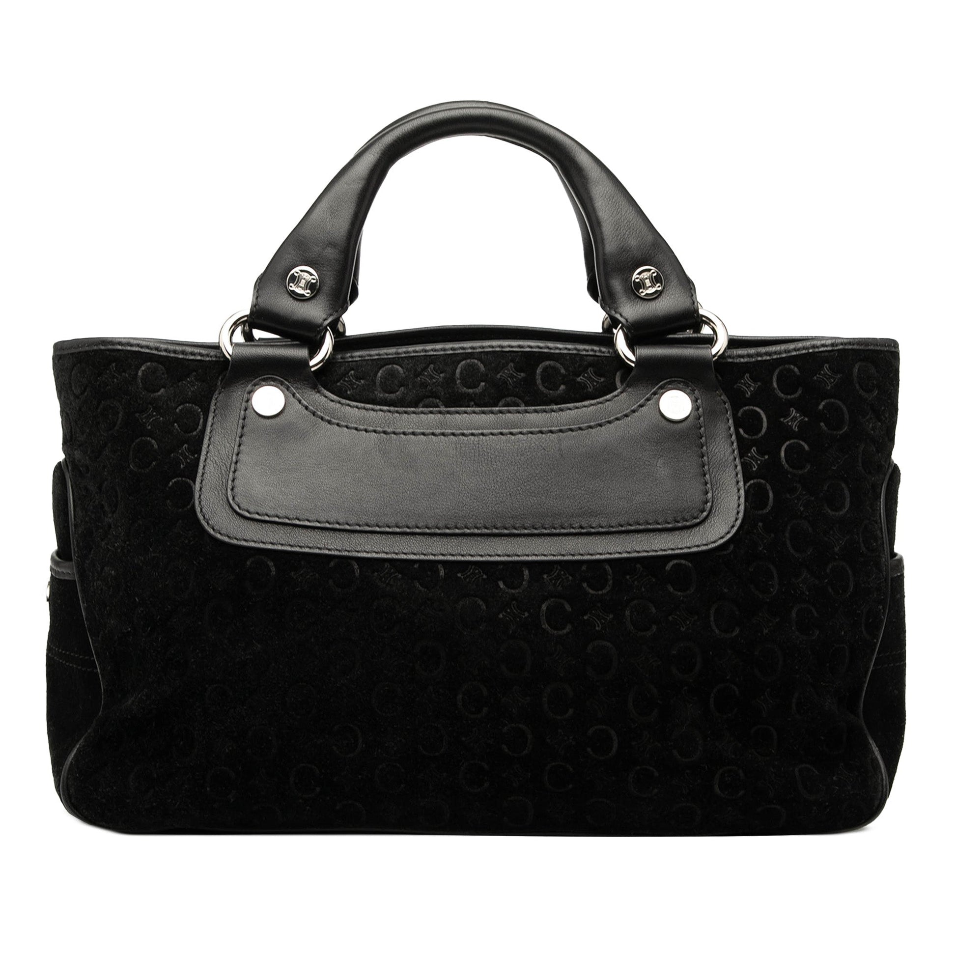Celine C Macadam Suede Boogie Handbag
