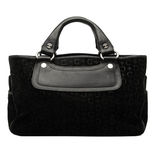 Celine C Macadam Suede Boogie Handbag