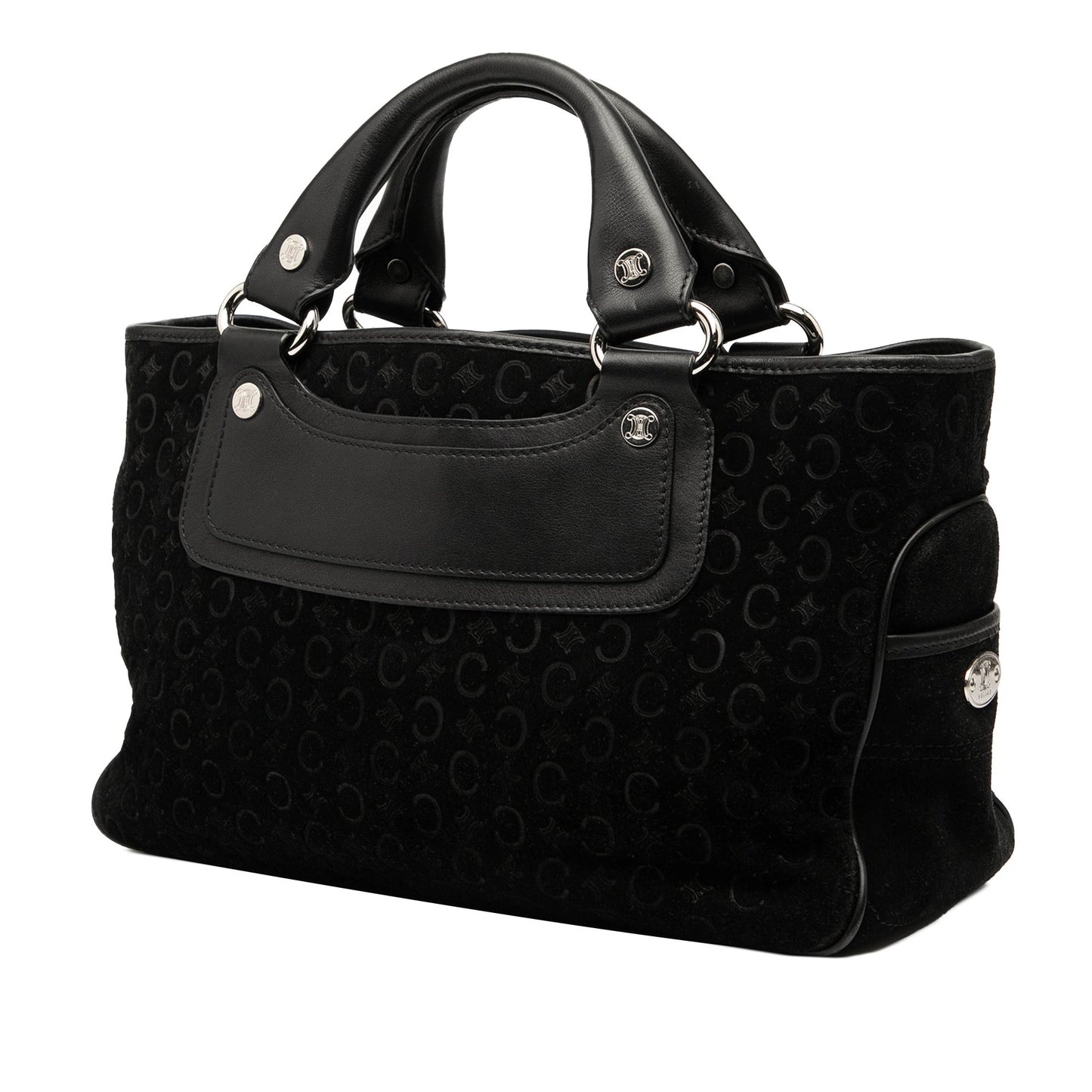 Celine C Macadam Suede Boogie Handbag