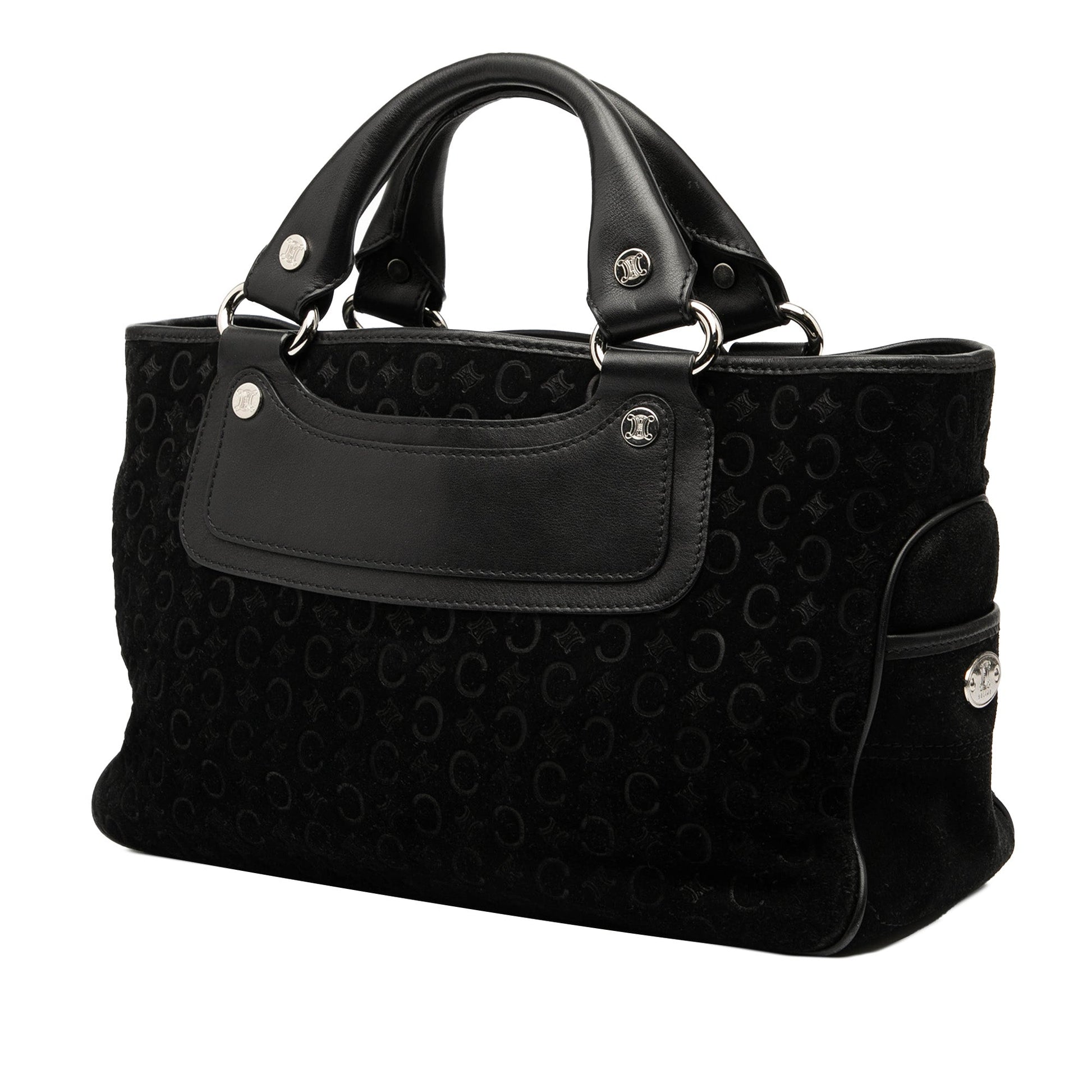 Celine C Macadam Suede Boogie Handbag