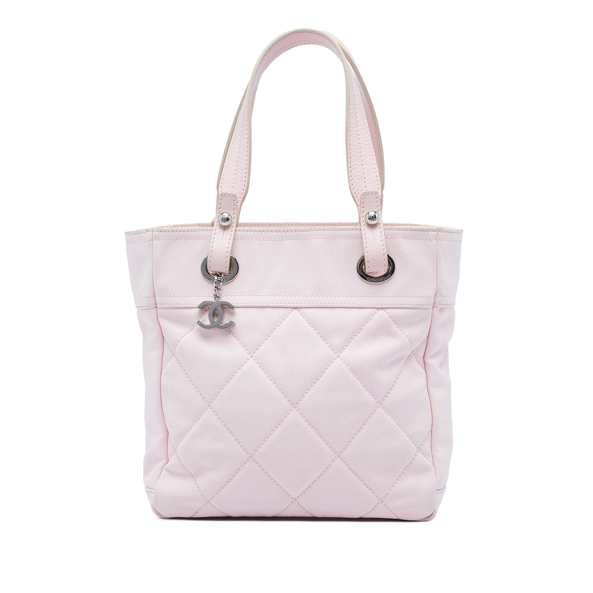 Chanel Small Quilted Canvas Paris Biarritz Tote