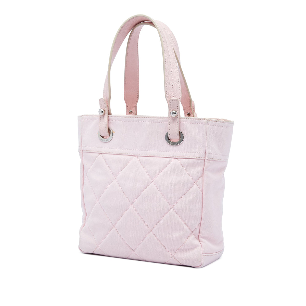 Chanel Small Quilted Canvas Paris Biarritz Tote