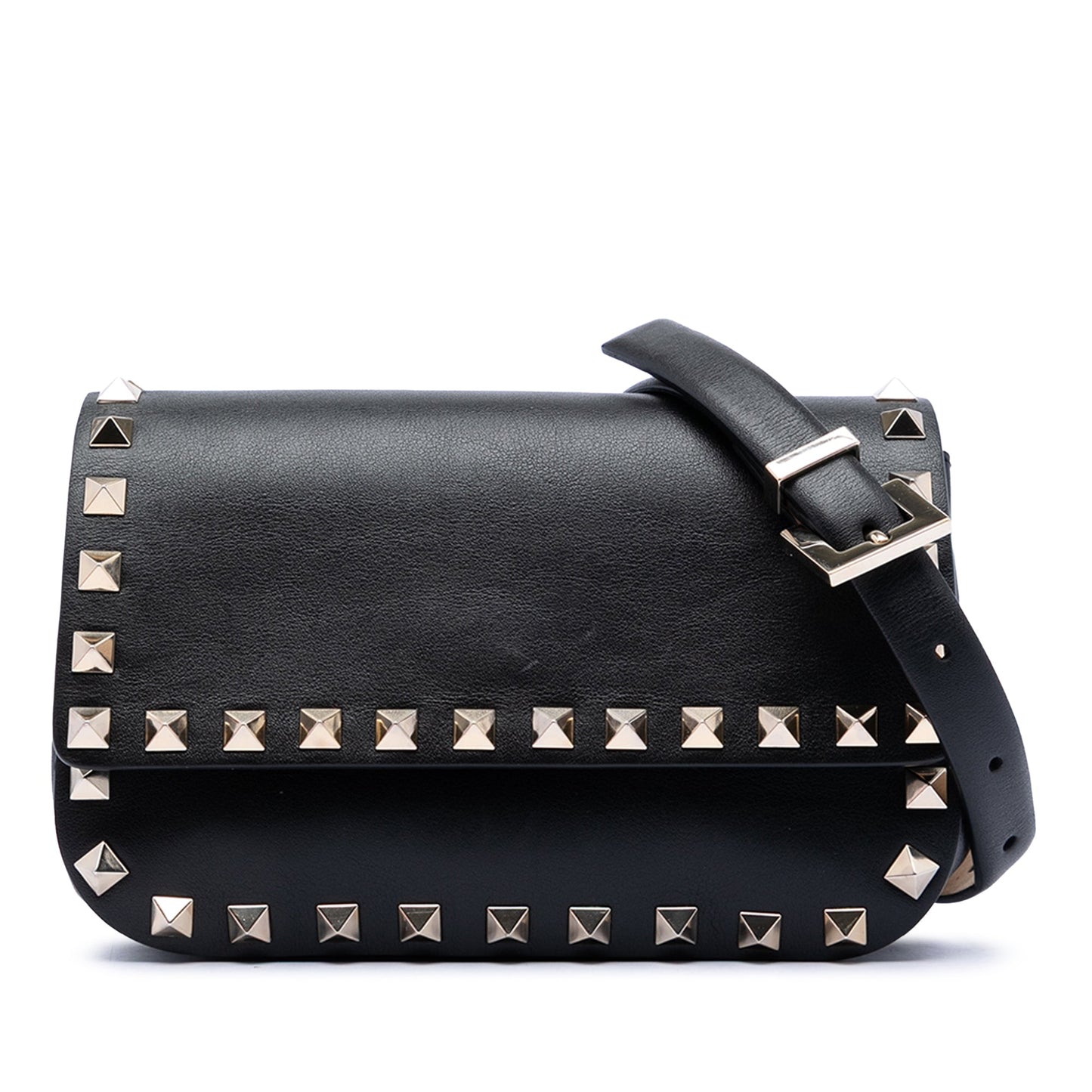 Valentino Leather Rockstud Belt Bag