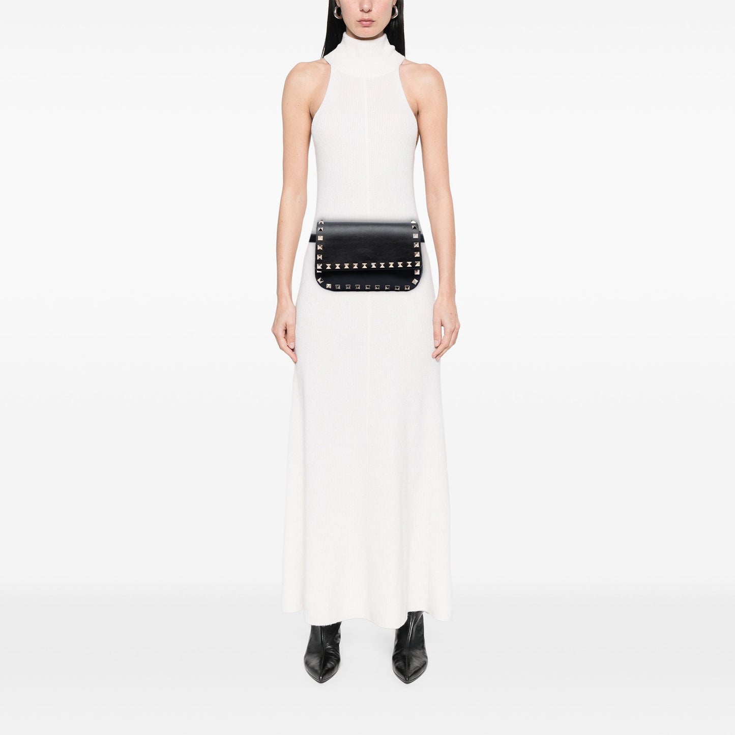 Valentino Leather Rockstud Belt Bag