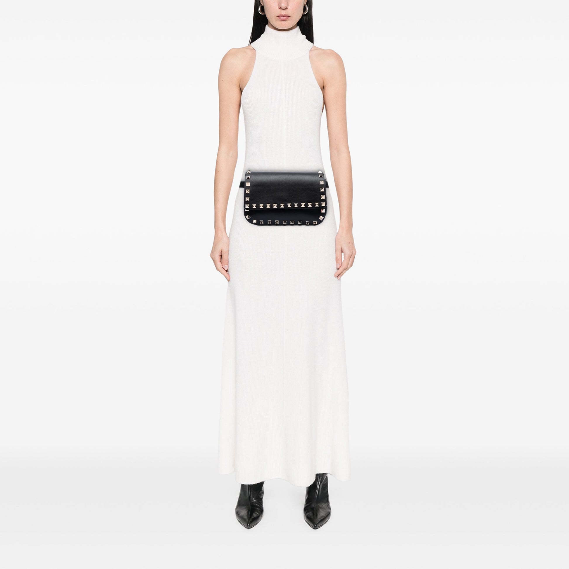 Valentino Leather Rockstud Belt Bag