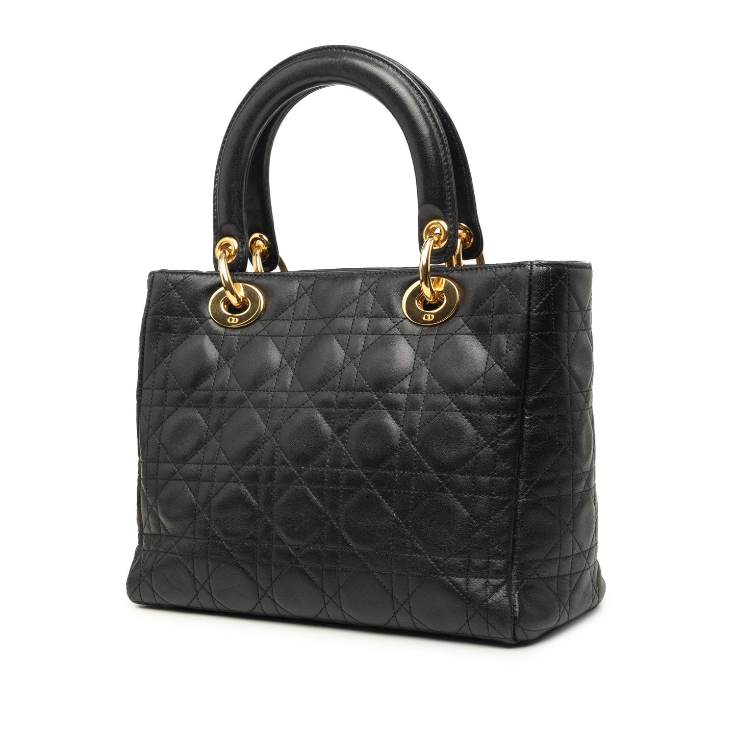 Dior Medium Lambskin Cannage Lady Dior