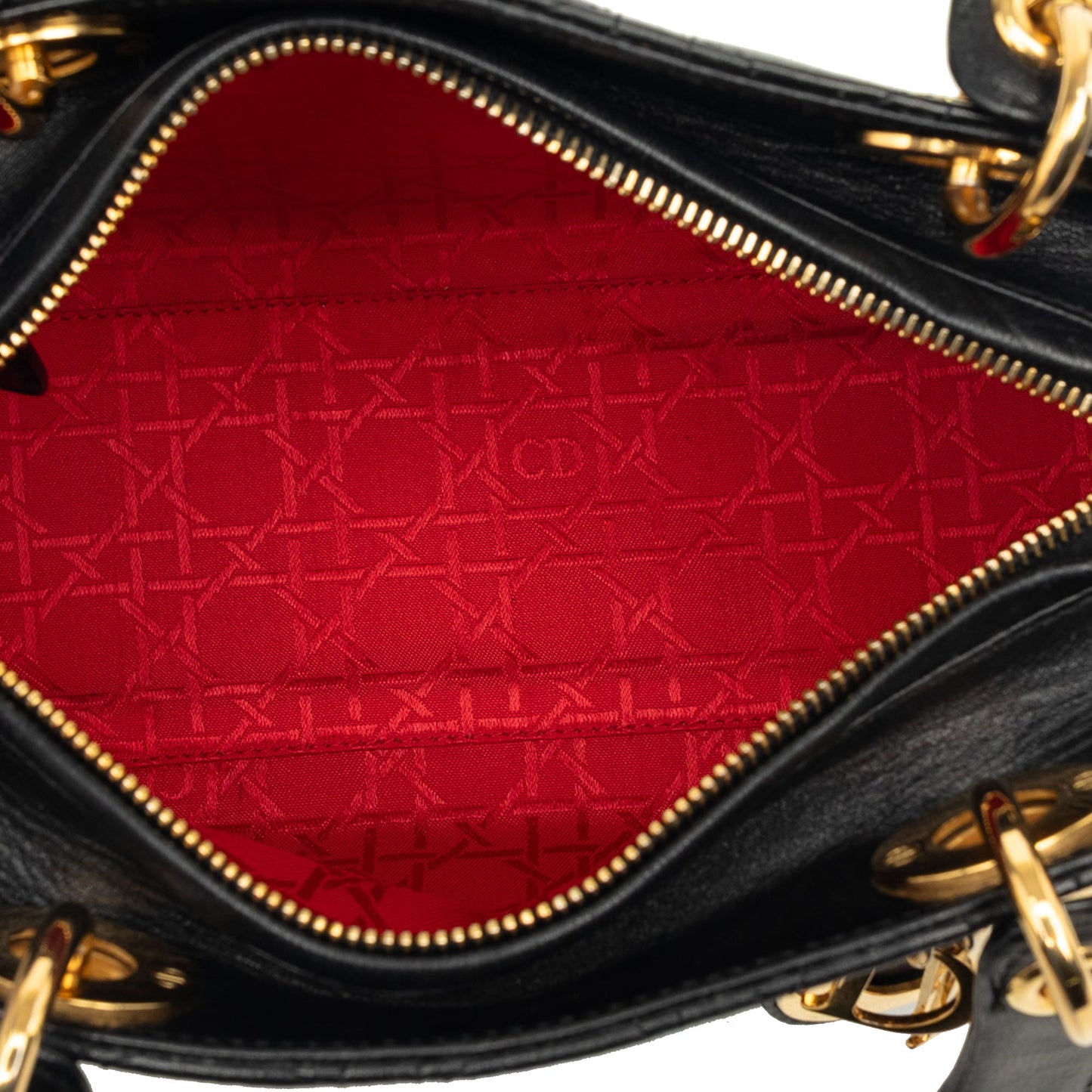 Dior Medium Lambskin Cannage Lady Dior
