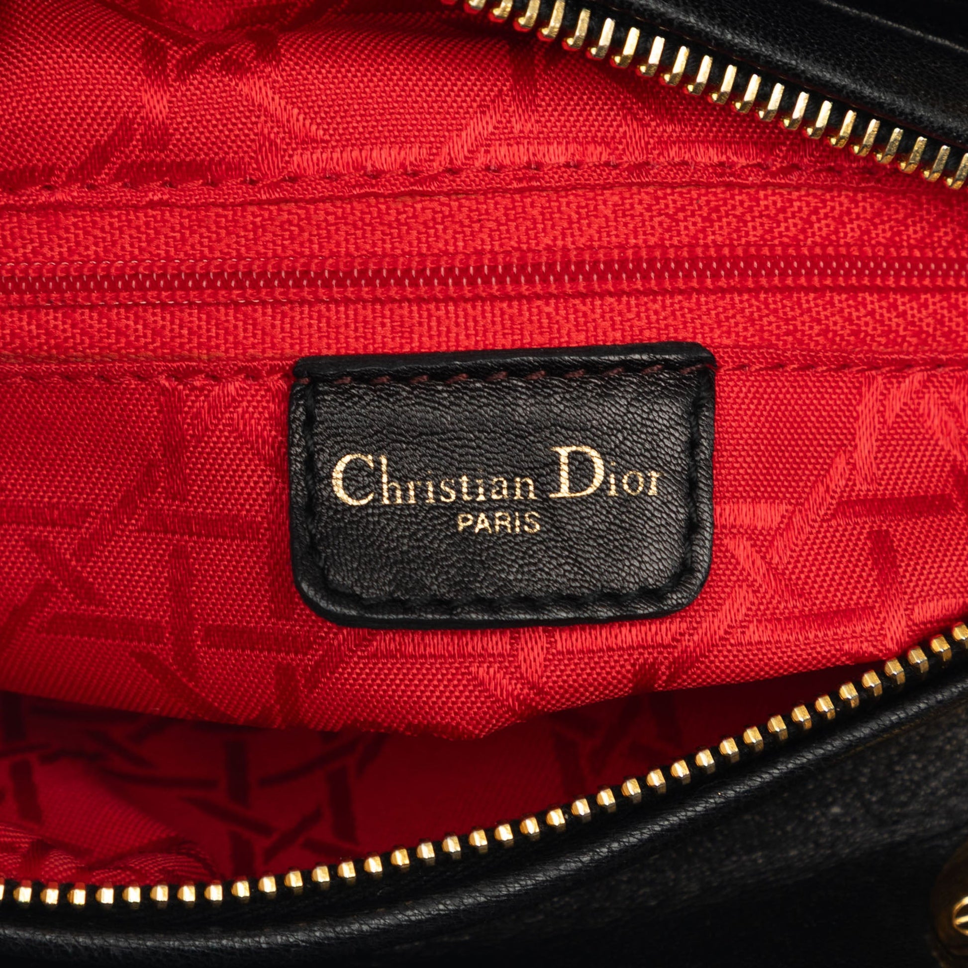 Dior Medium Lambskin Cannage Lady Dior