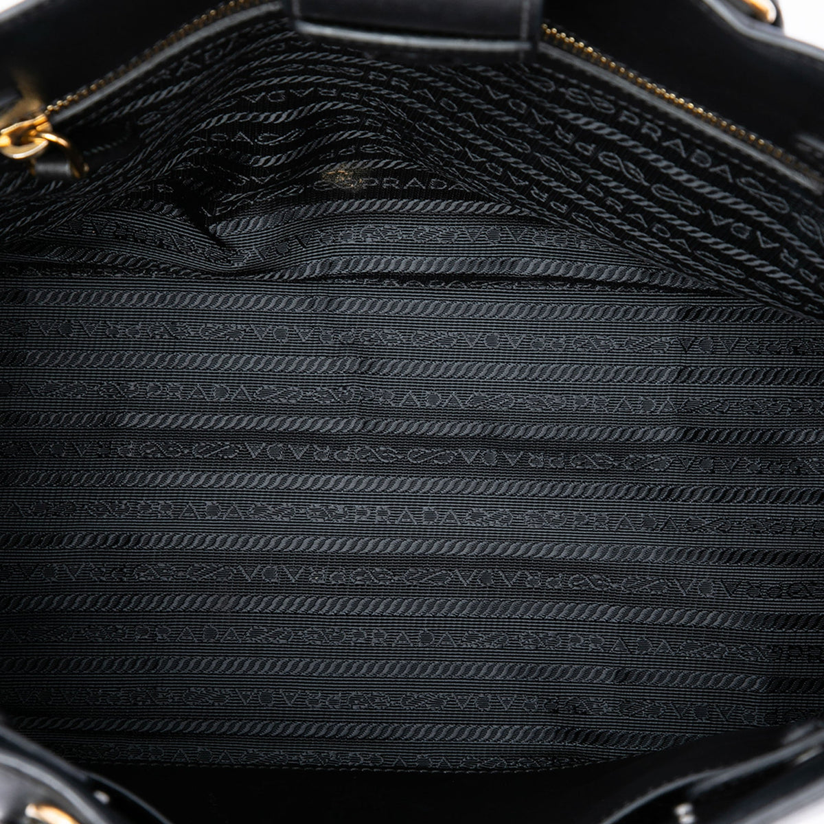 Prada City Calf Bibliotheque Satchel — Black
