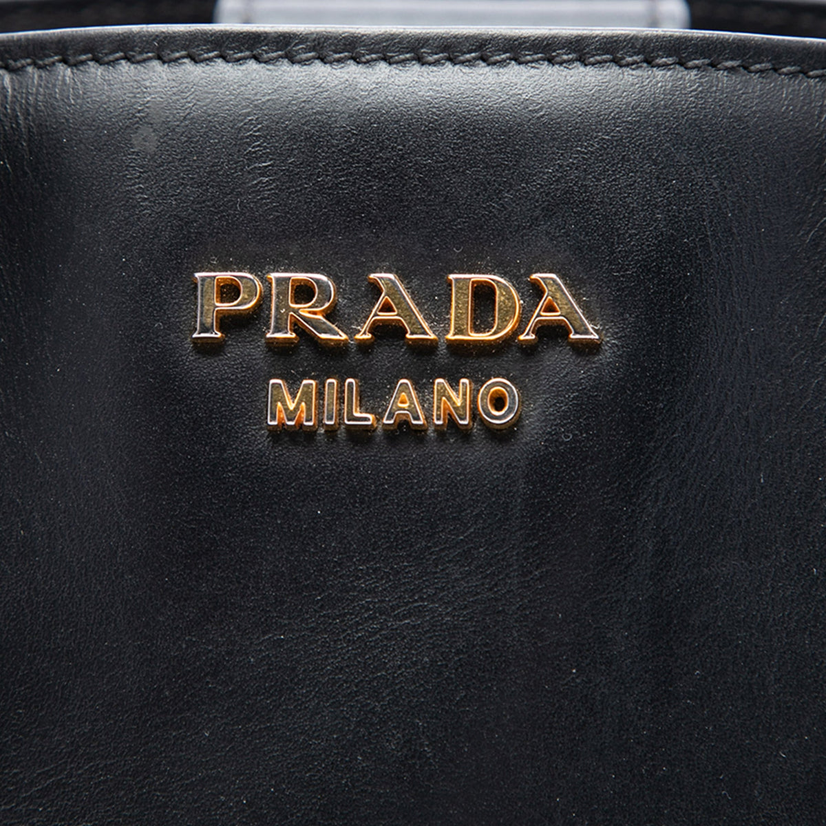 Prada City Calf Bibliotheque Satchel — Black