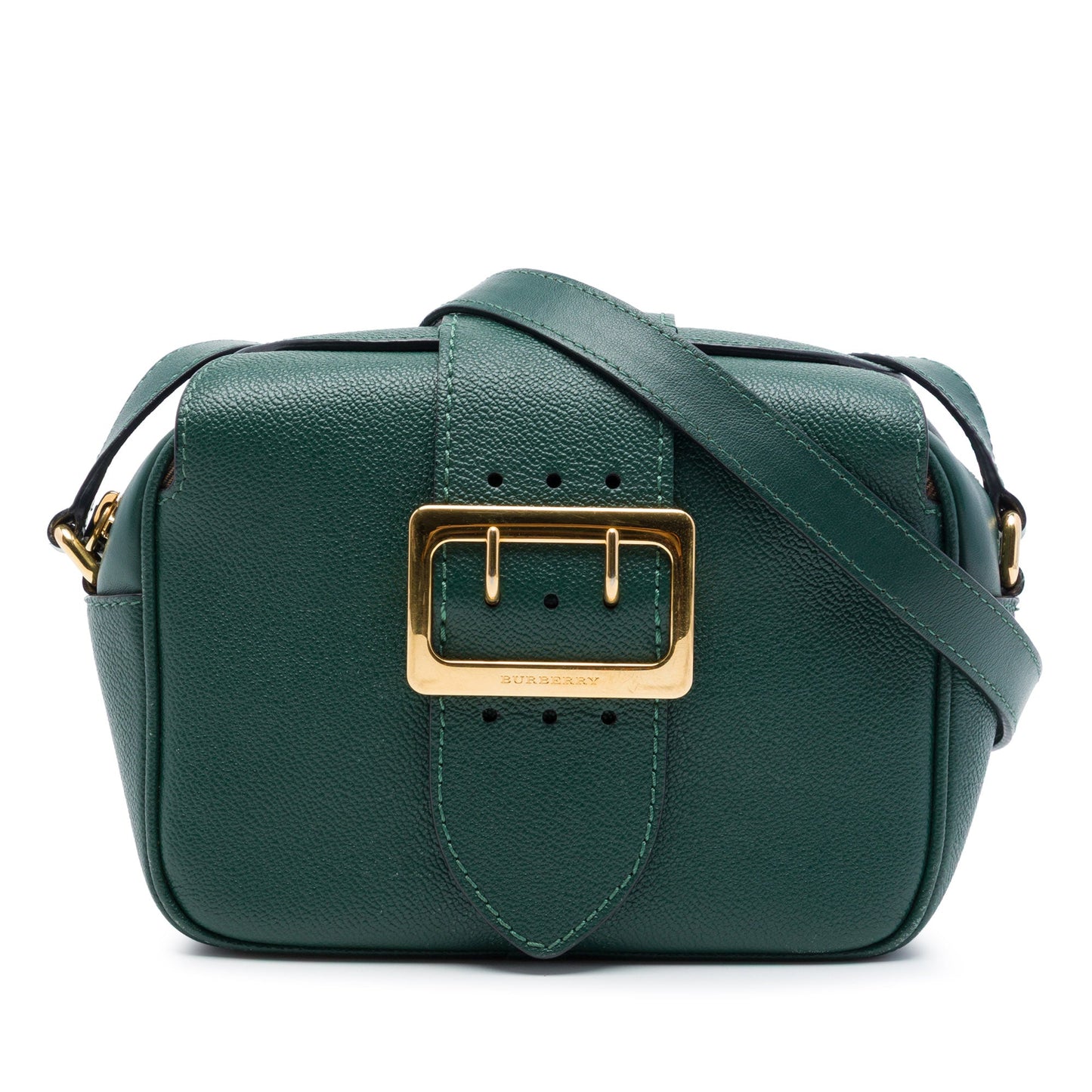 Burberry Small Soft Grained Calfskin Buckle Crossbody
