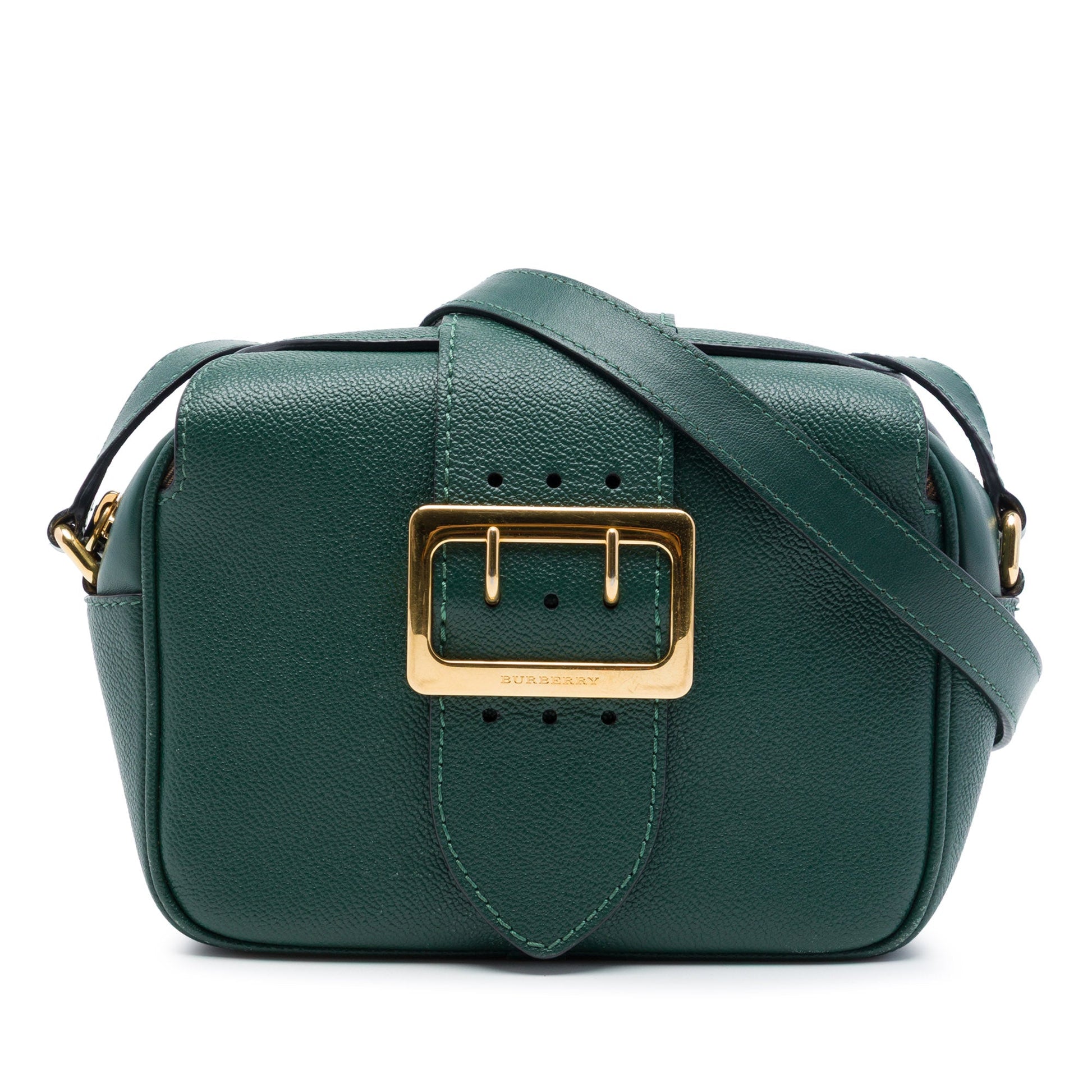 Burberry Small Soft Grained Calfskin Buckle Crossbody
