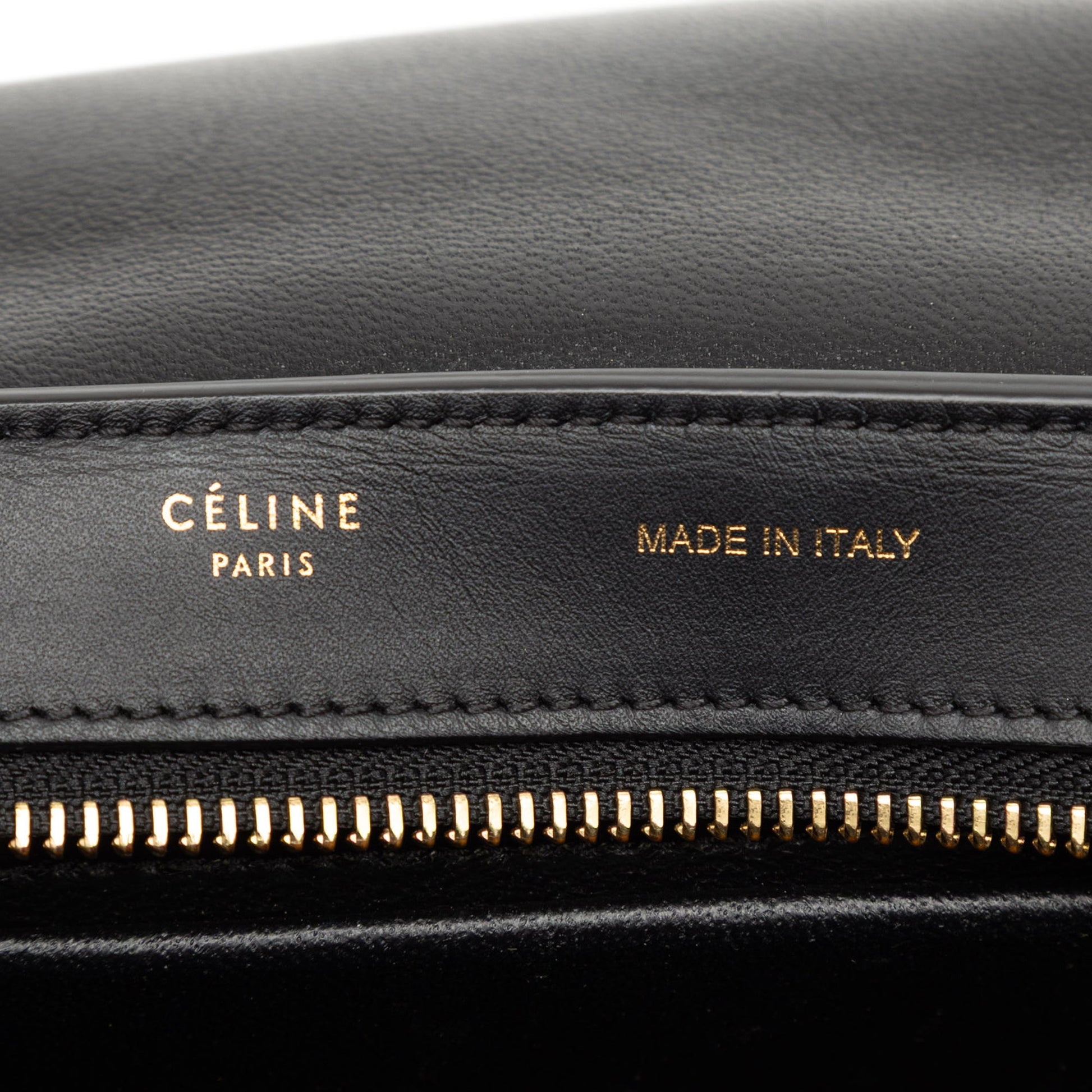 Celine Small Tricolor Leather Trapeze Satchel