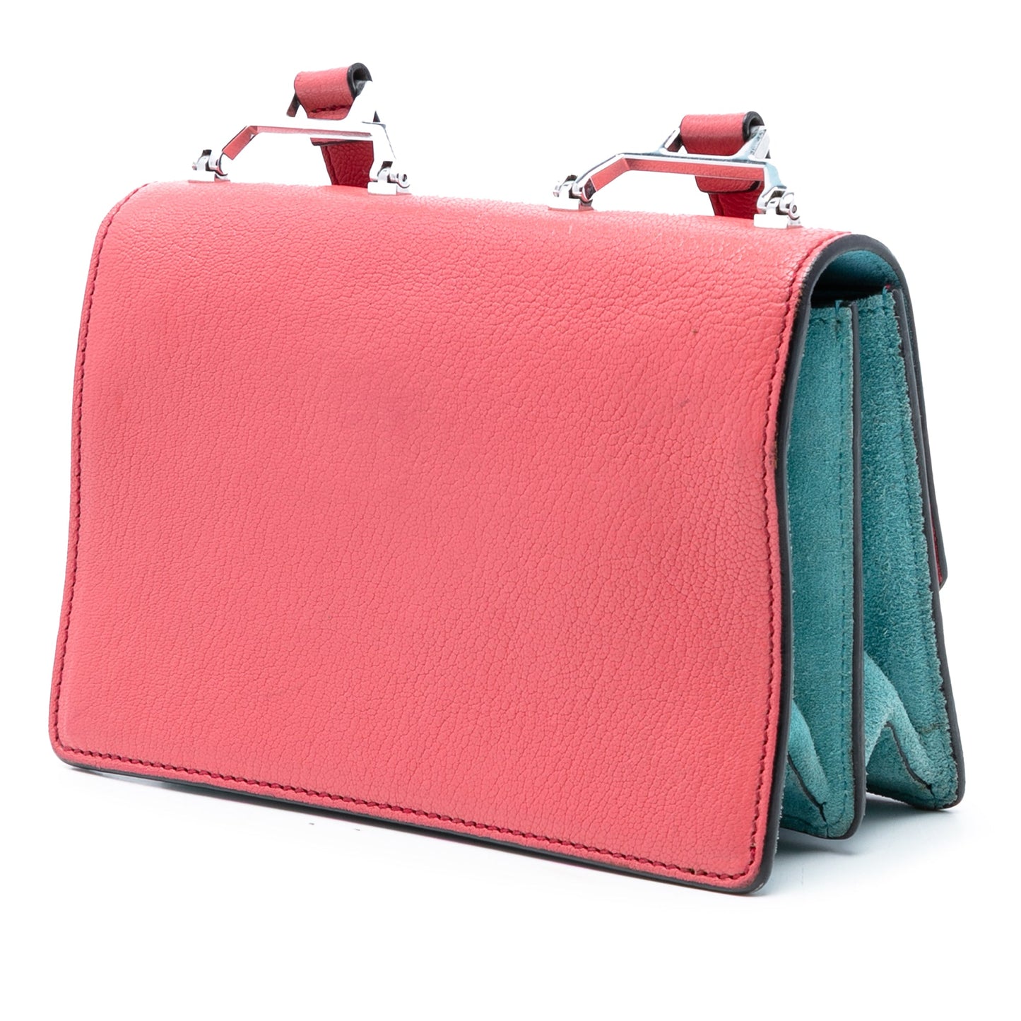 Miu Miu Goatskin Madras Miu Logo Crossbody
