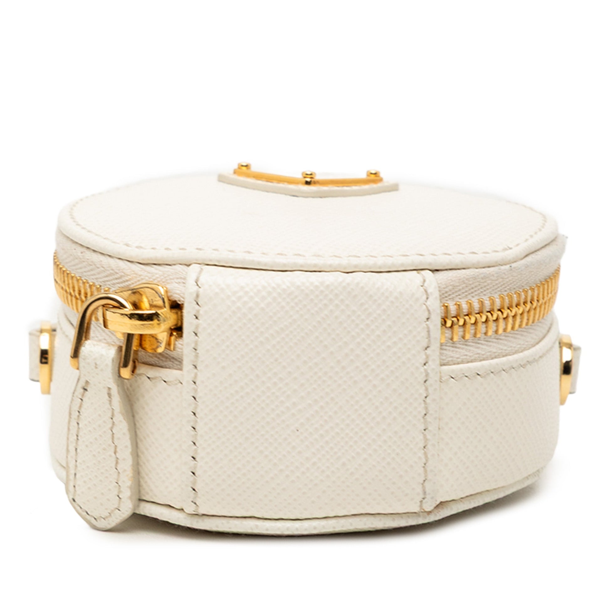 Mini Saffiano Triangle Pouch