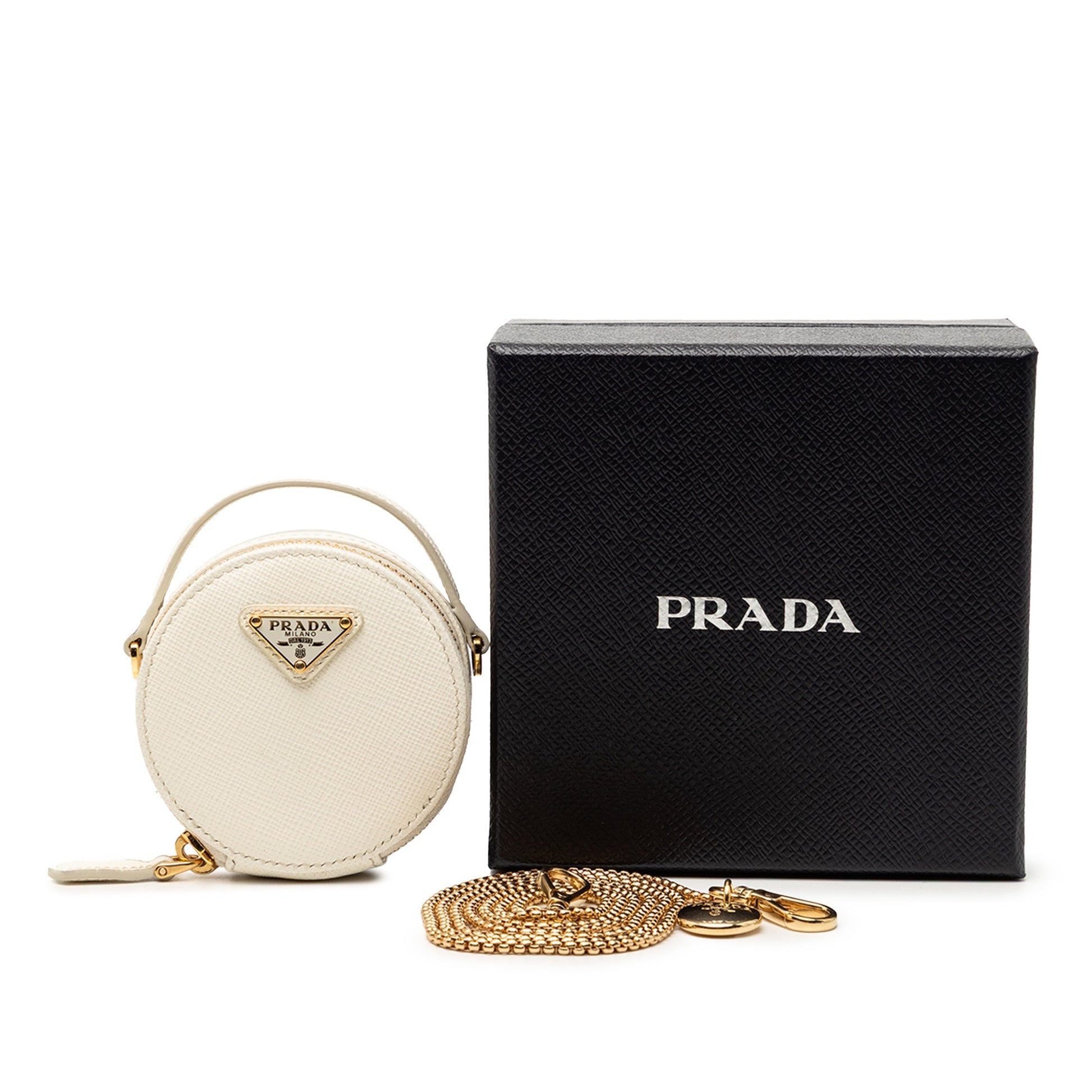 Mini Saffiano Triangle Pouch