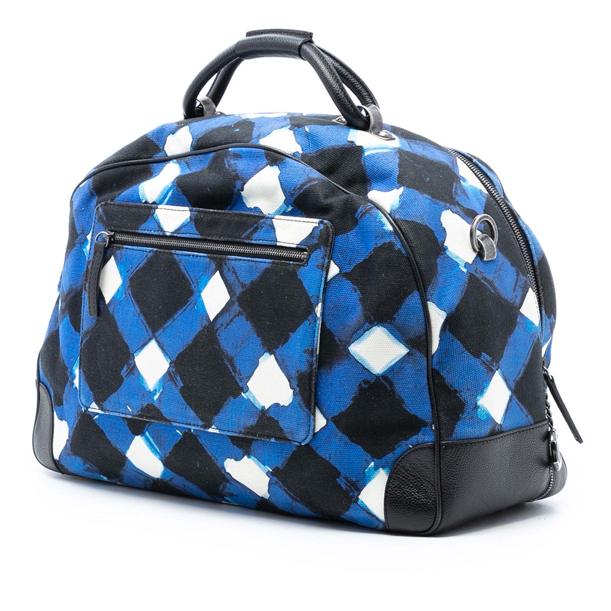 Chanel Printed Canvas and Caviar Airlines Round Trip Travel Bag