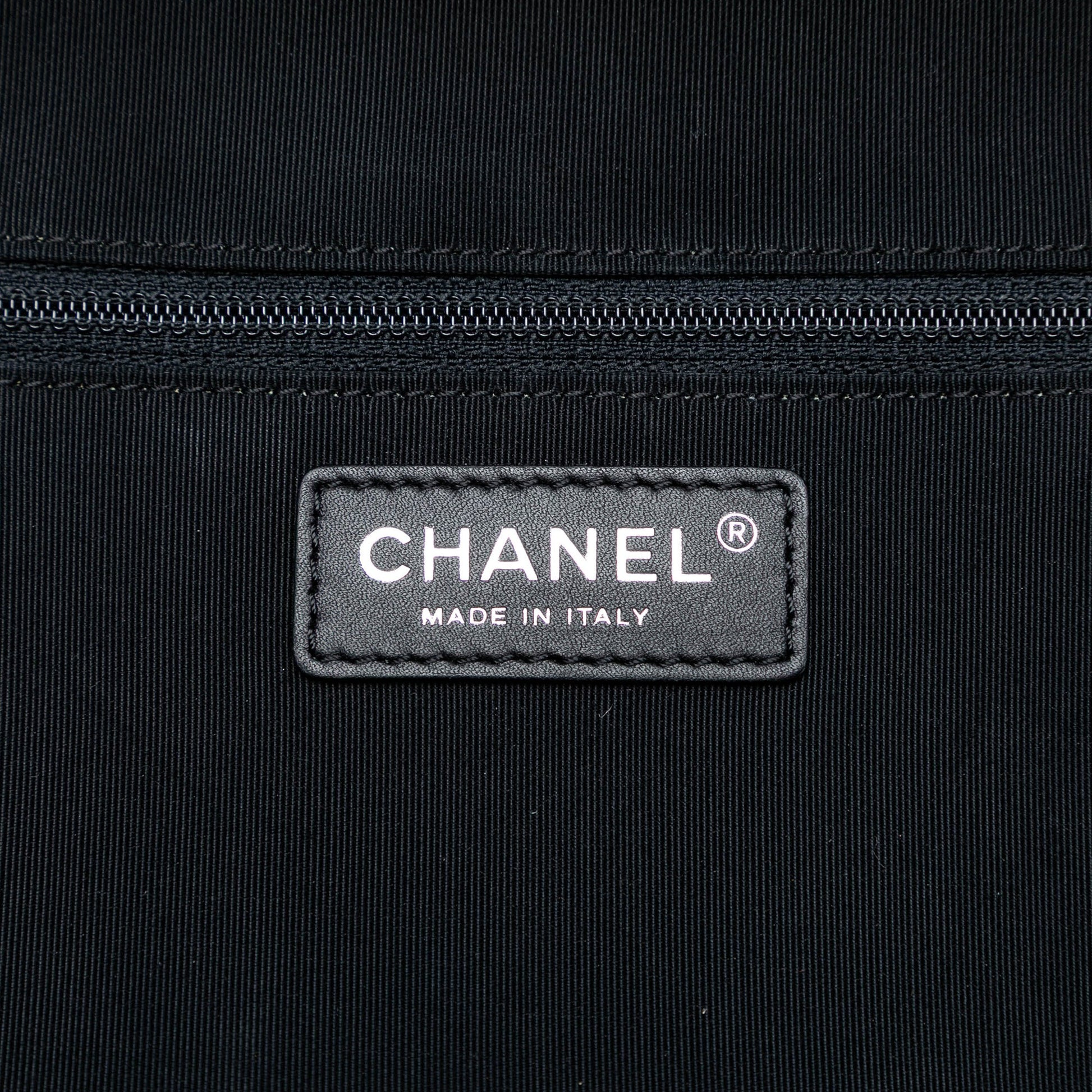 Chanel Printed Canvas and Caviar Airlines Round Trip Travel Bag