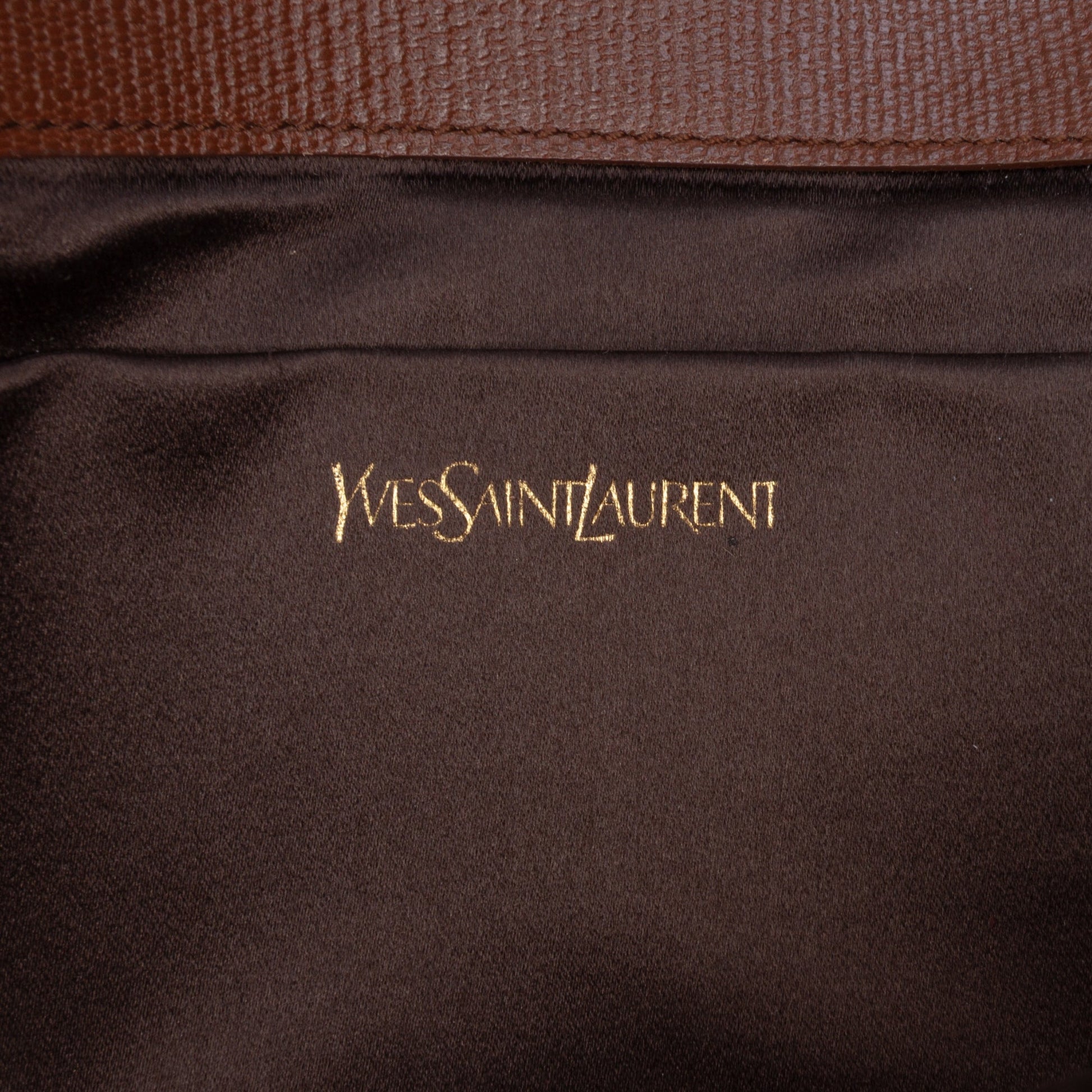 Saint Laurent Textured Leather Chyc Ligne Clutch