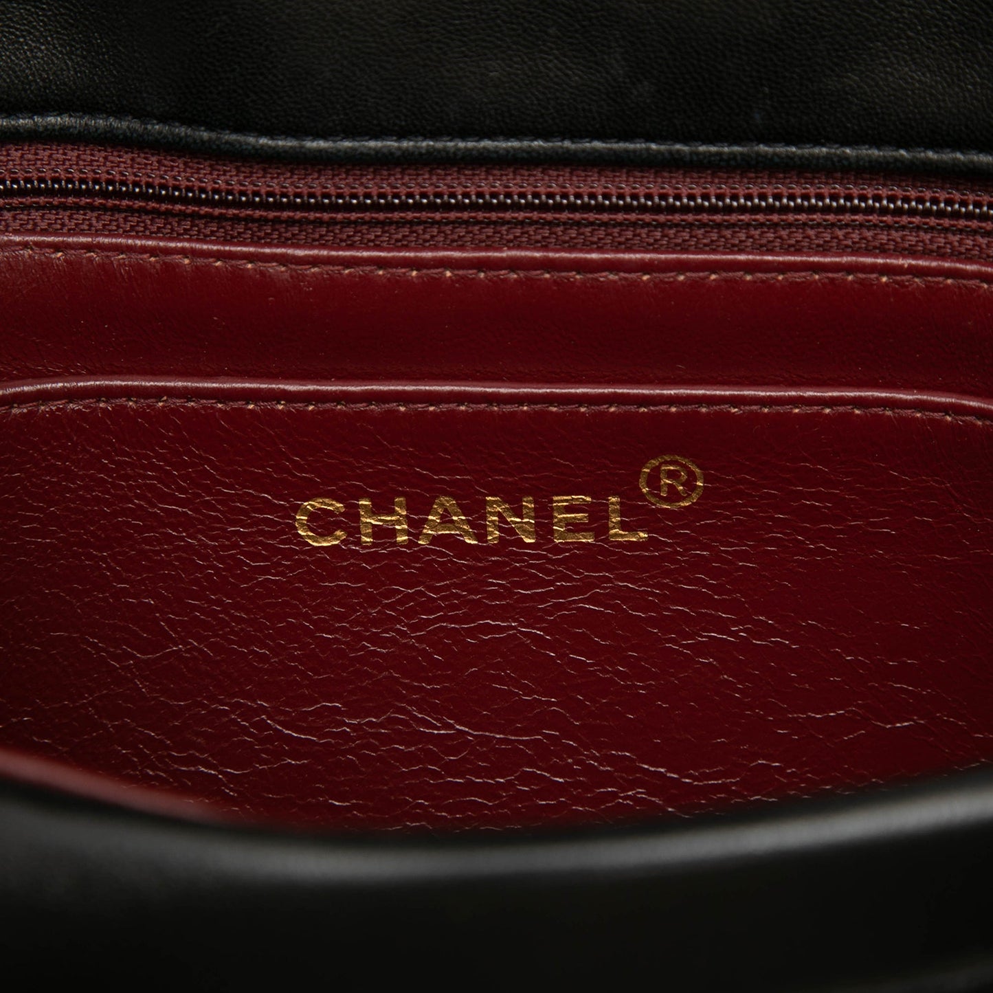 Chanel CC Horizontal Quilted Lambskin Double Flap