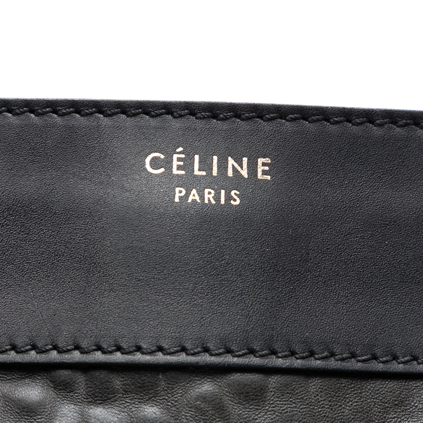Celine Mini Embossed Calfskin Luggage Tote