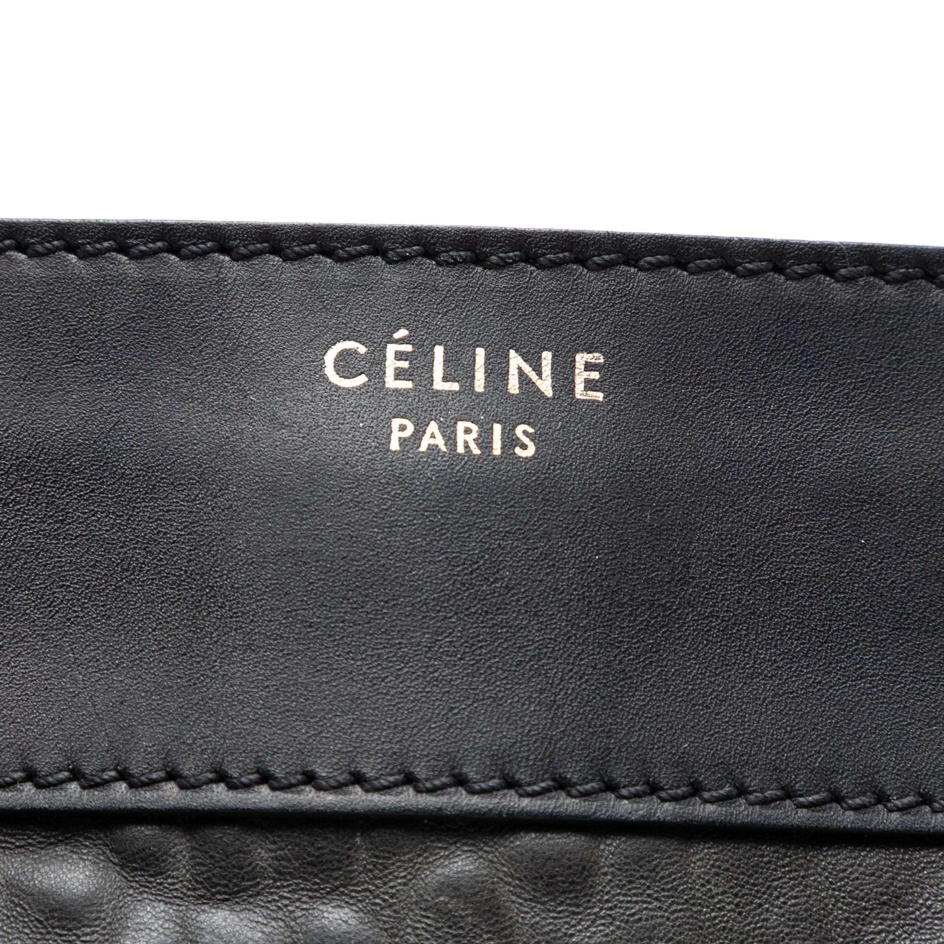 Celine Mini Embossed Calfskin Luggage Tote