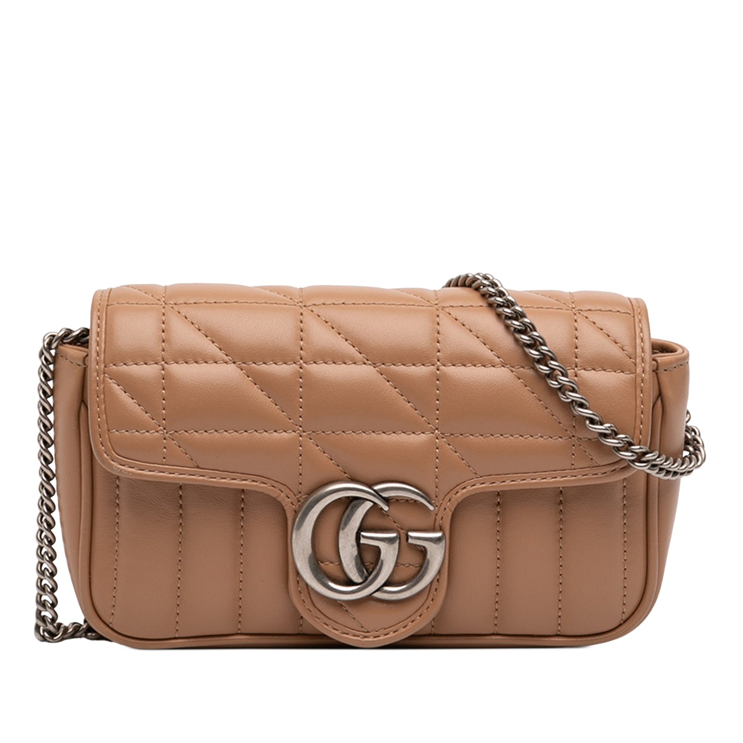 Gucci Mini GG Marmont Matelasse Leather Flap Crossbody