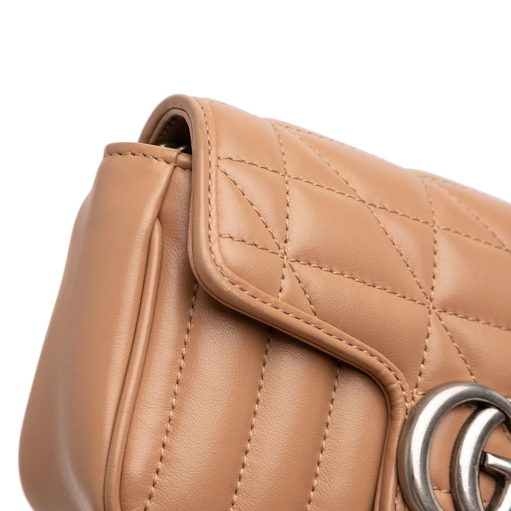 Gucci Mini GG Marmont Matelasse Leather Flap Crossbody