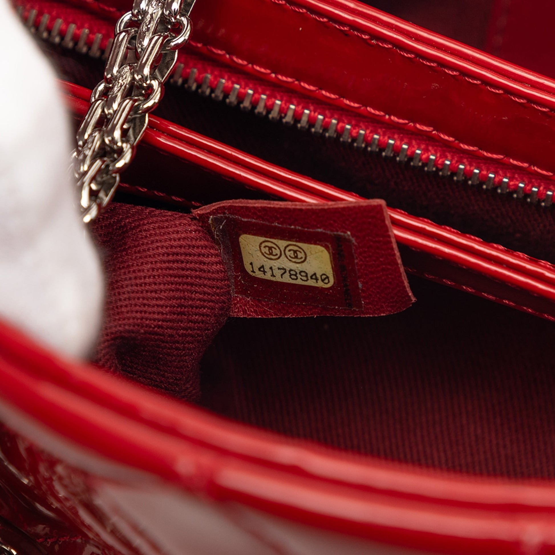 Small Patent Just Mademoiselle Shoulder Bag
