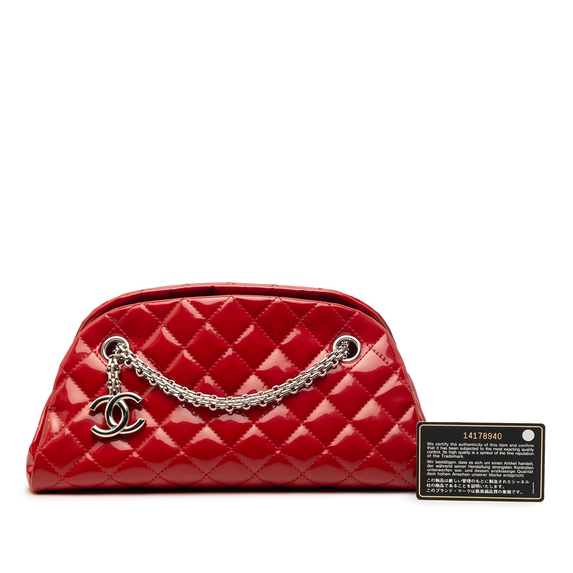 Small Patent Just Mademoiselle Shoulder Bag