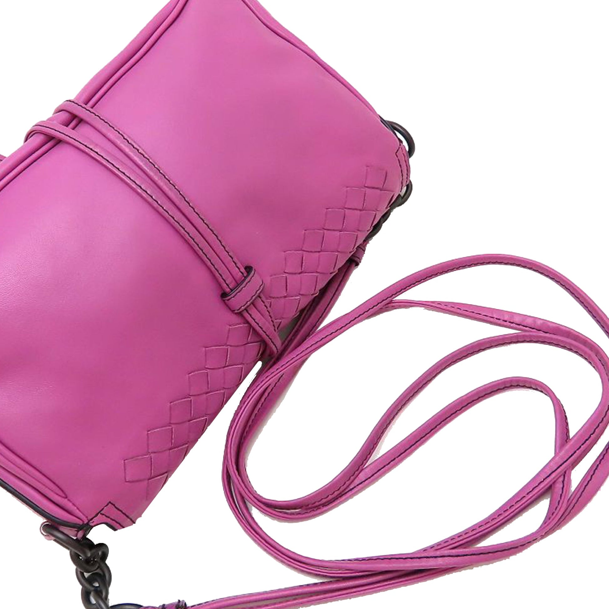 Bottega Veneta Nappa Intrecciato Double Pocket Flap Crossbody