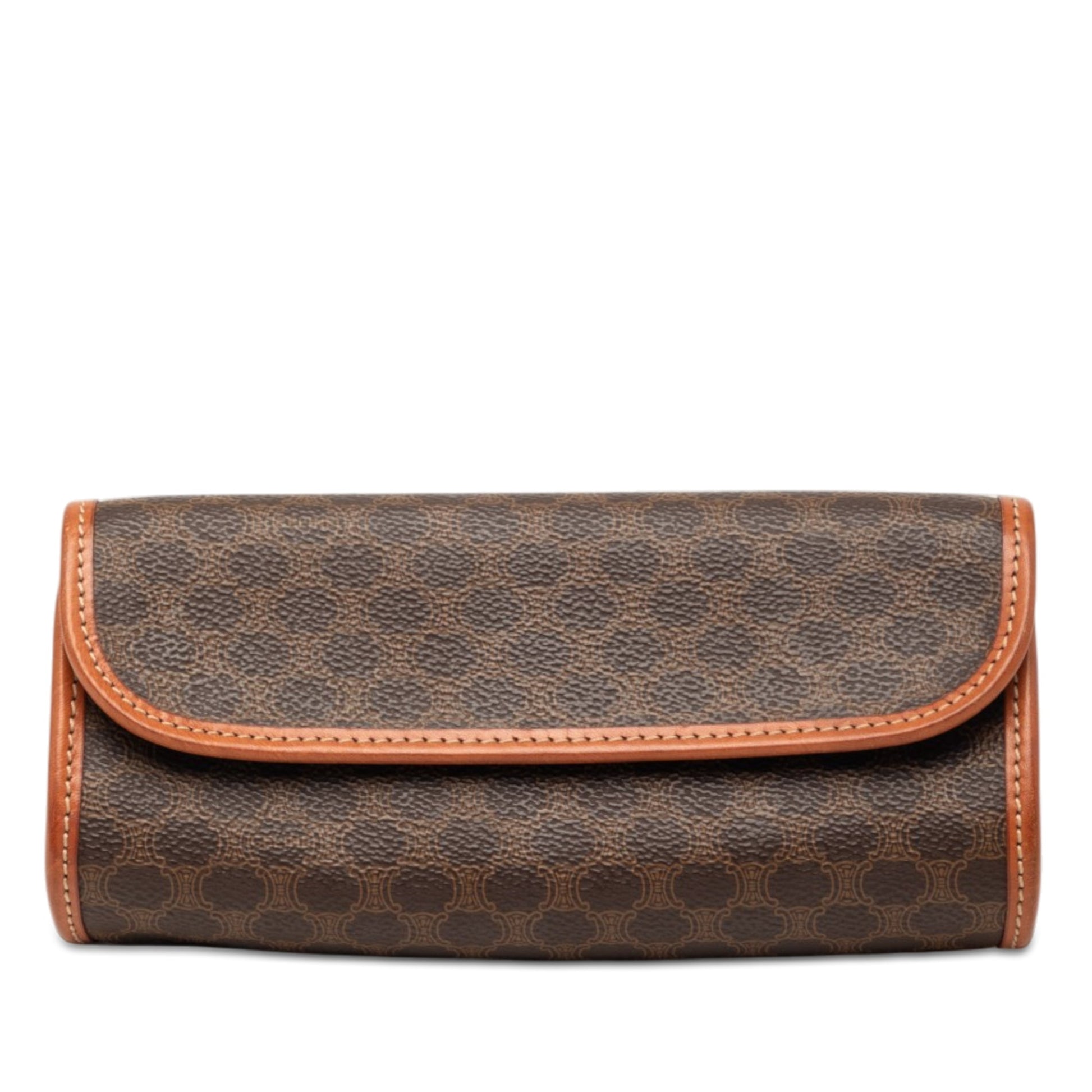 Celine Macadam Coated Canvas Clutch