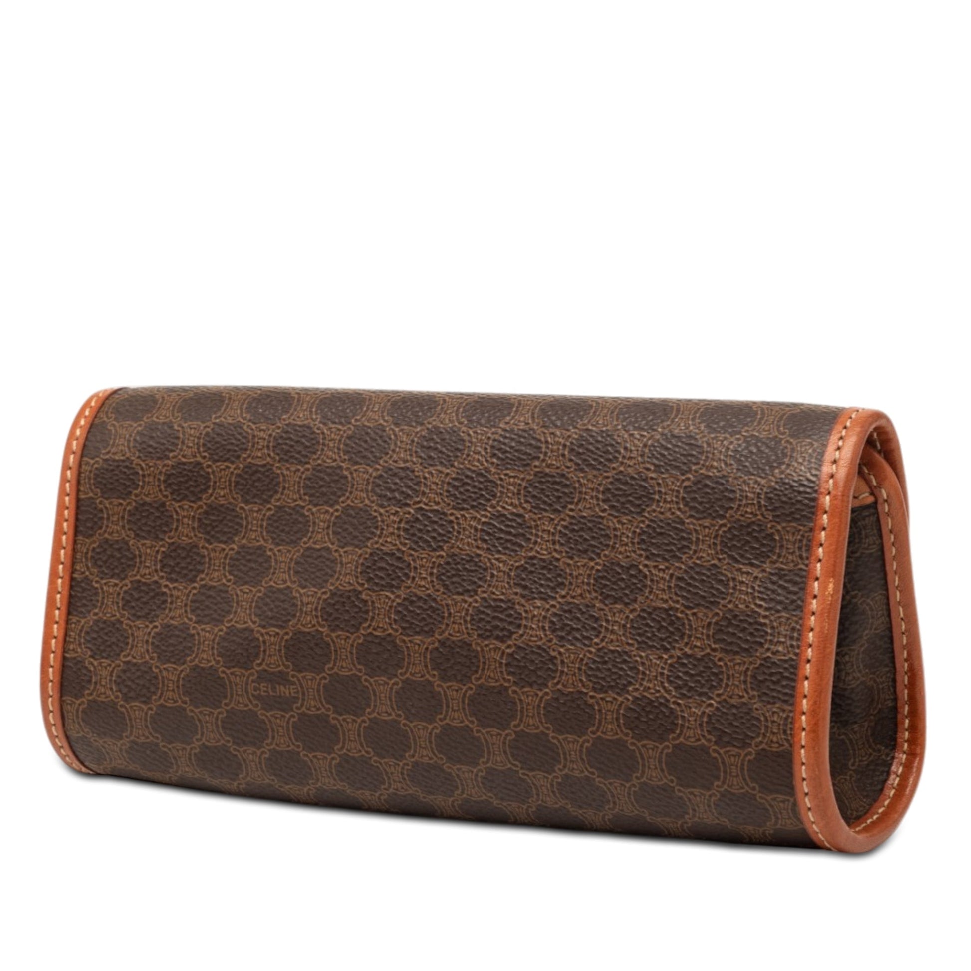Celine Macadam Coated Canvas Clutch