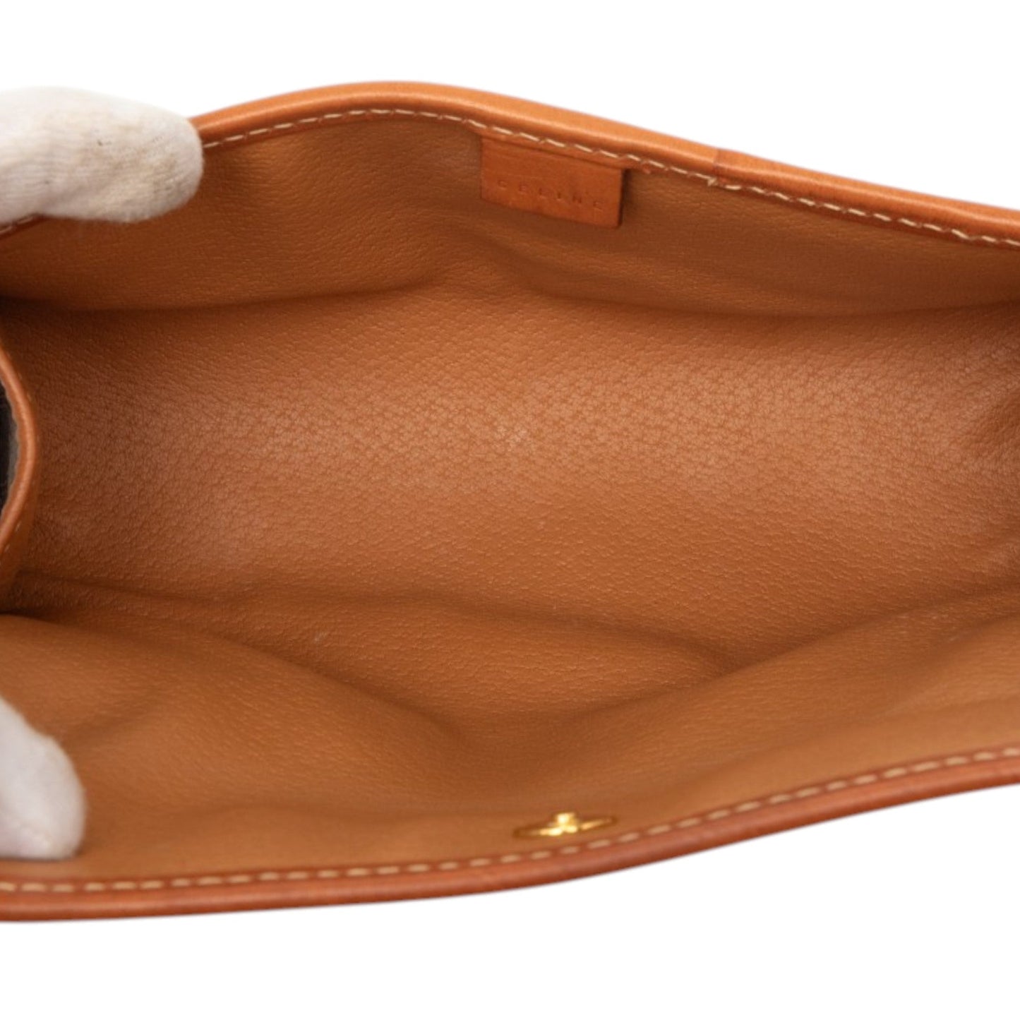 Celine Macadam Coated Canvas Clutch