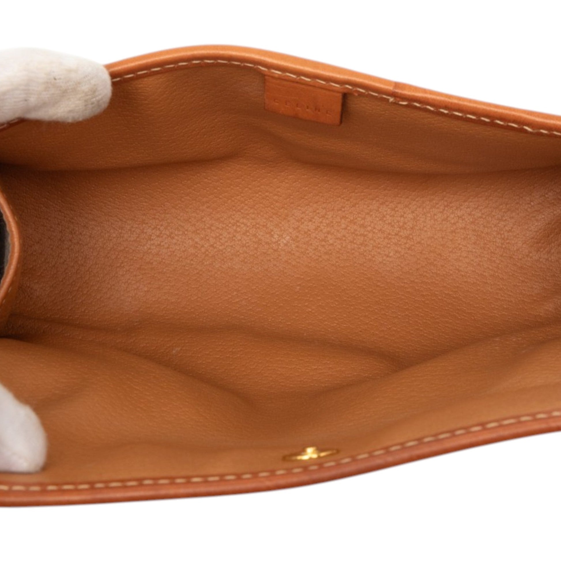 Celine Macadam Coated Canvas Clutch