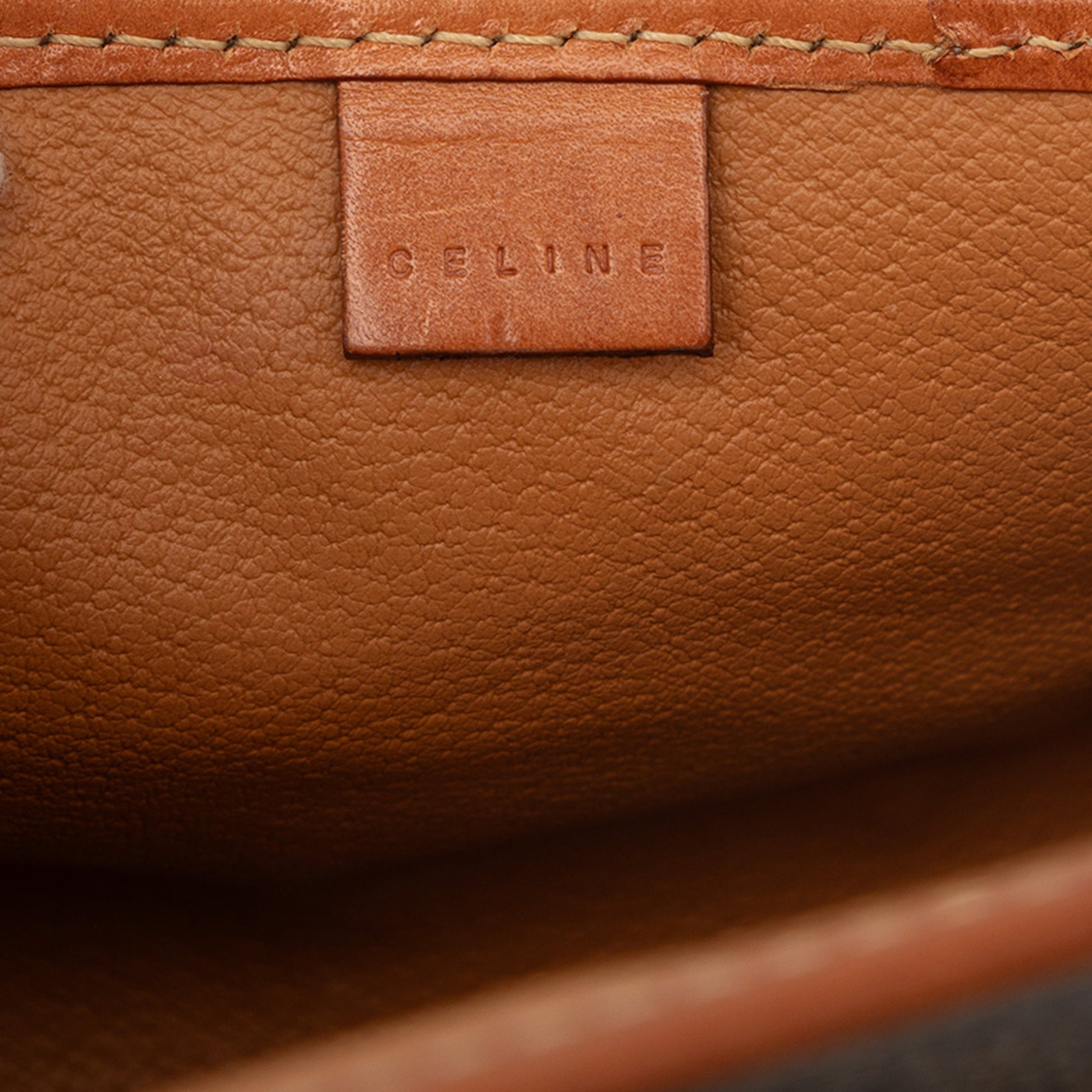 Celine Macadam Coated Canvas Clutch