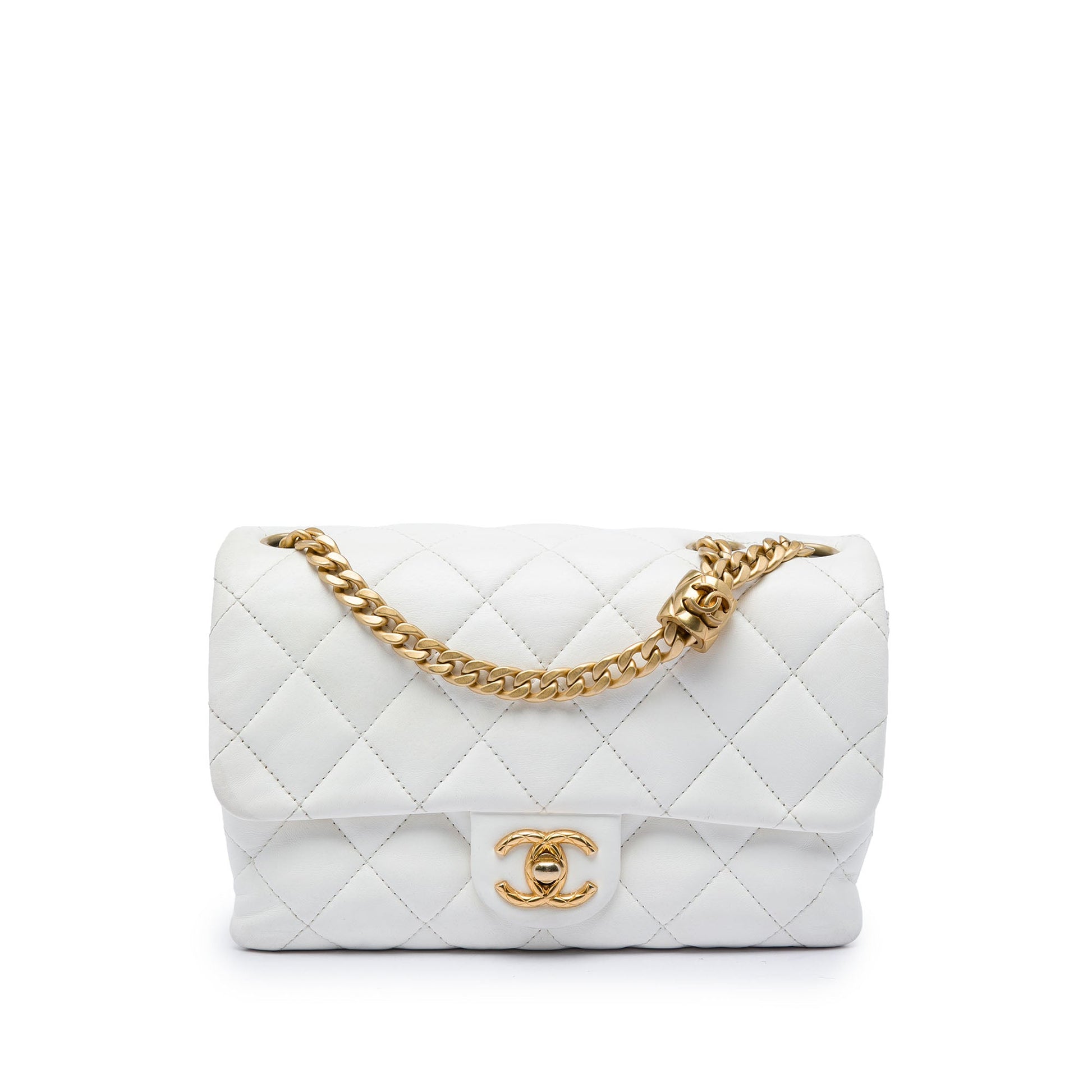 Chanel Small Quilted Lambskin Pillow Crush Flap