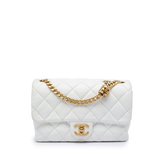 Chanel Small Quilted Lambskin Pillow Crush Flap