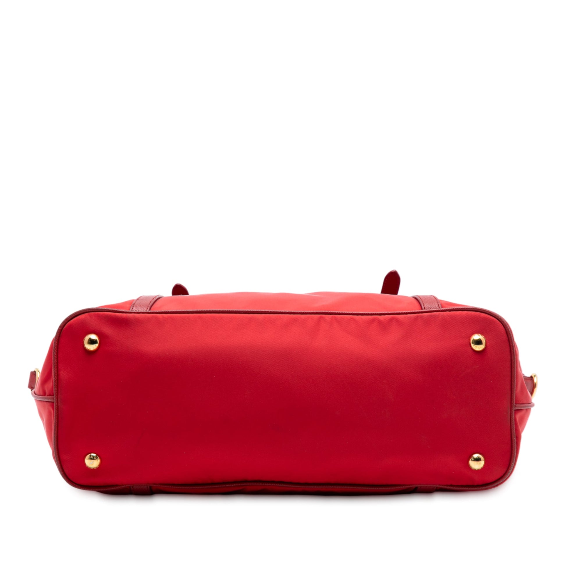 Prada Saffiano Trimmed Tessuto Satchel