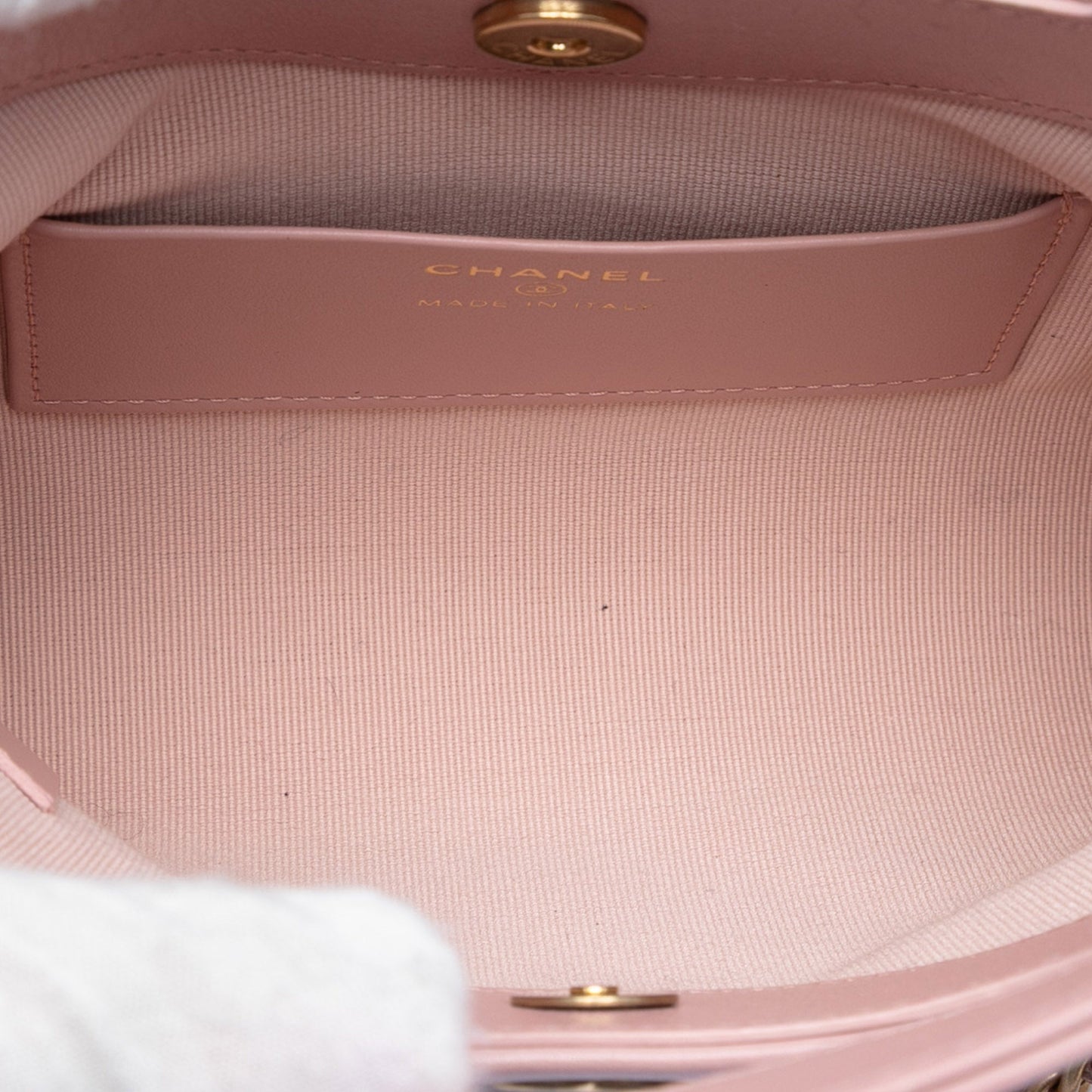 Mini CC Quilted Suede and Calfskin 31 Shopping Bag