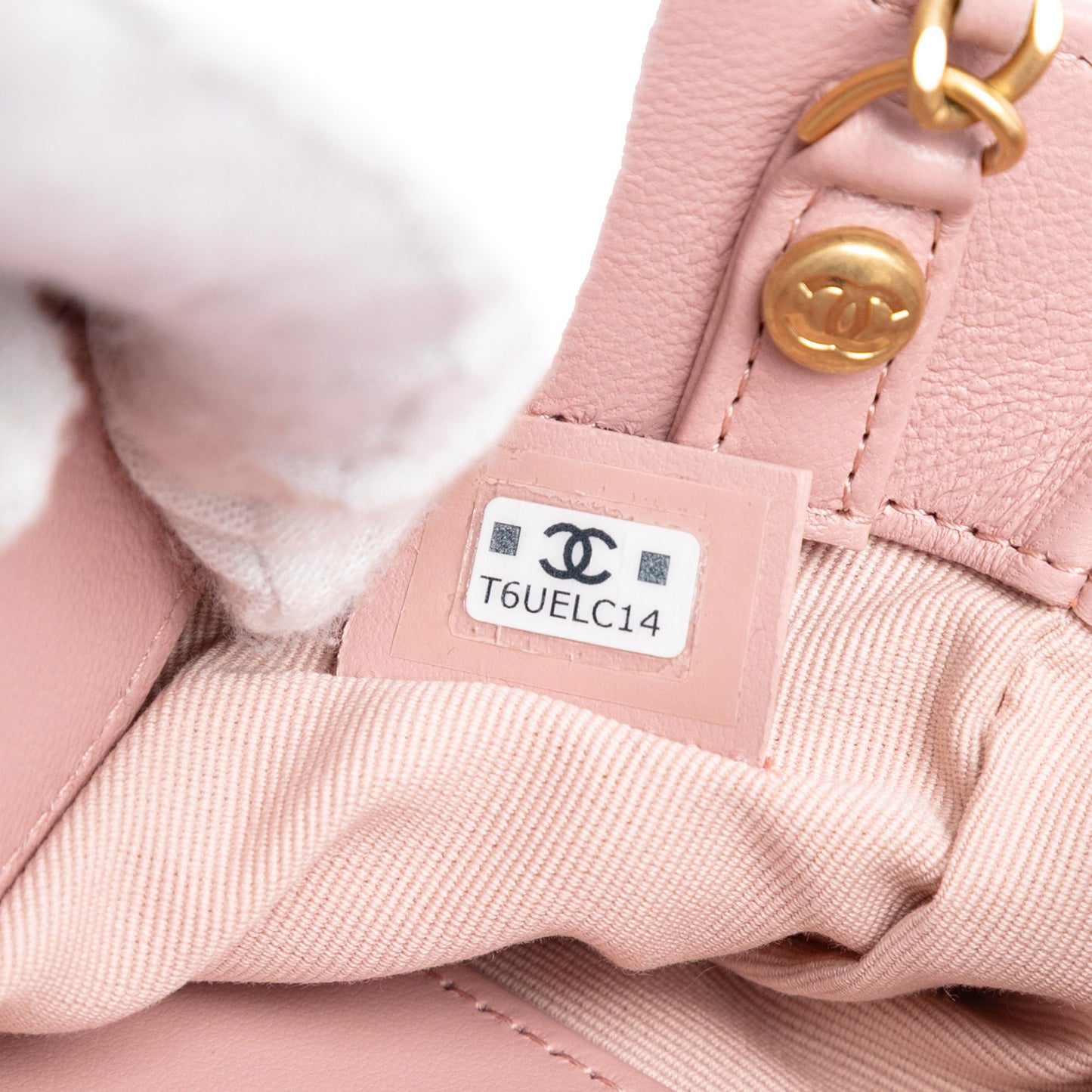 Mini CC Quilted Suede and Calfskin 31 Shopping Bag